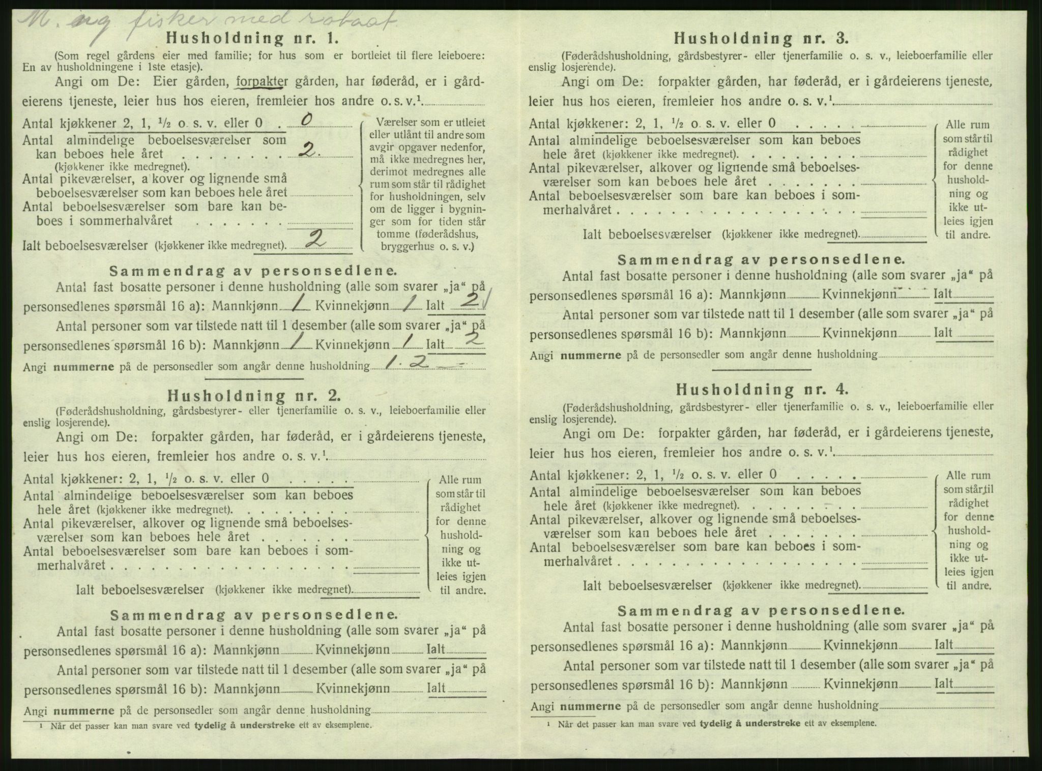 SAT, 1920 census for Tustna, 1920, p. 590