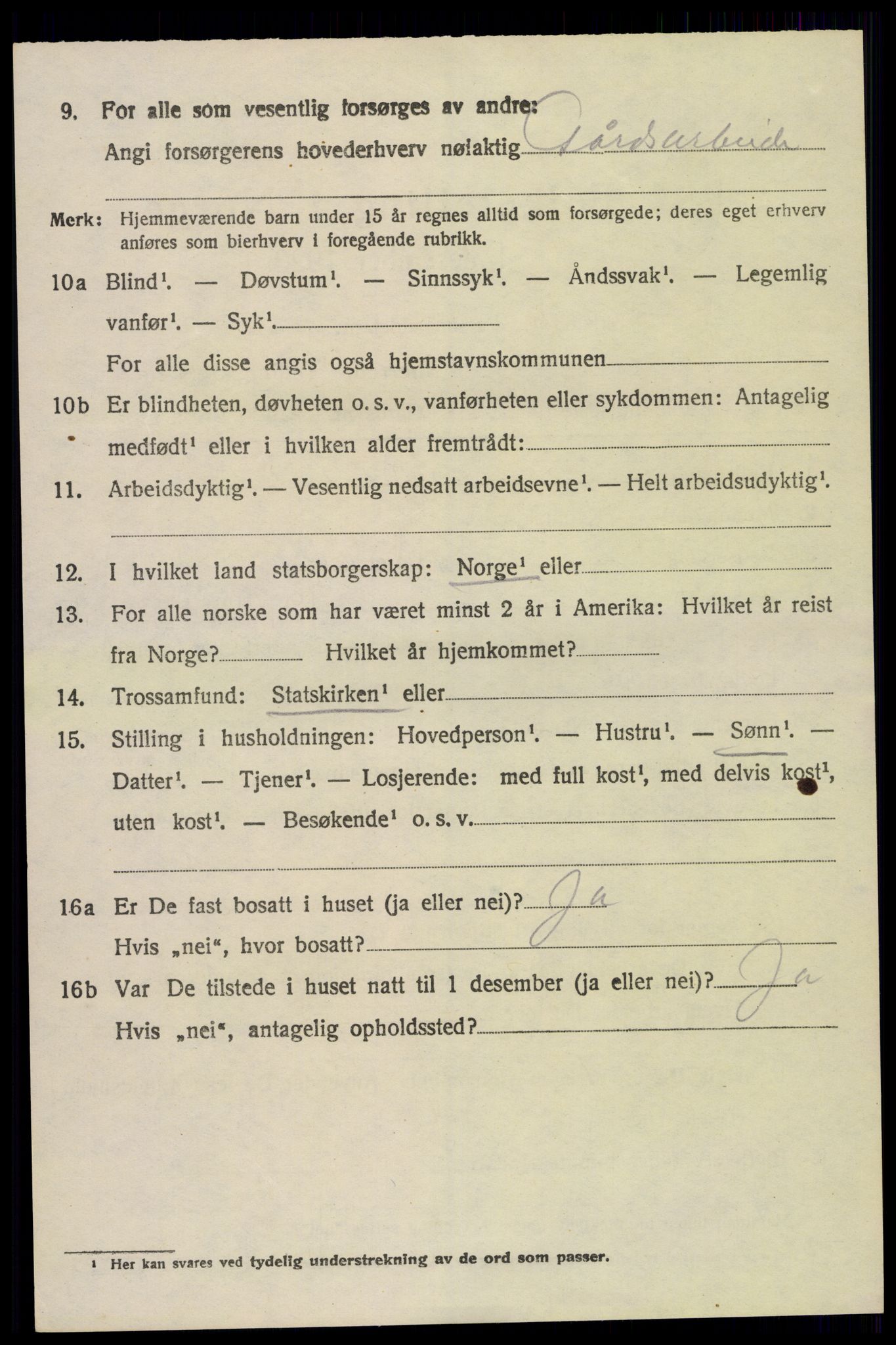 SAH, 1920 census for Furnes, 1920, p. 8160