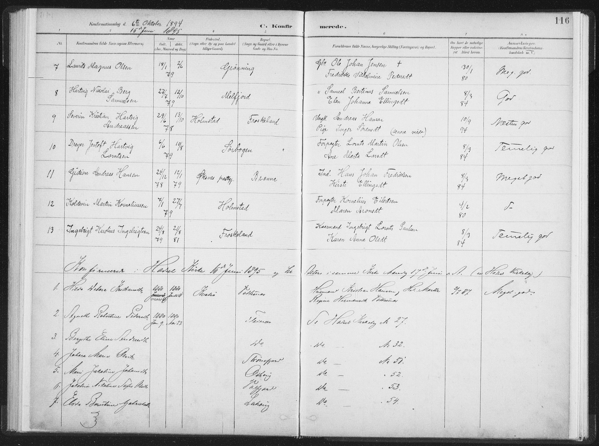 Ministerialprotokoller, klokkerbøker og fødselsregistre - Nordland, SAT/A-1459/890/L1286: Parish register (official) no. 890A01, 1882-1902, p. 116