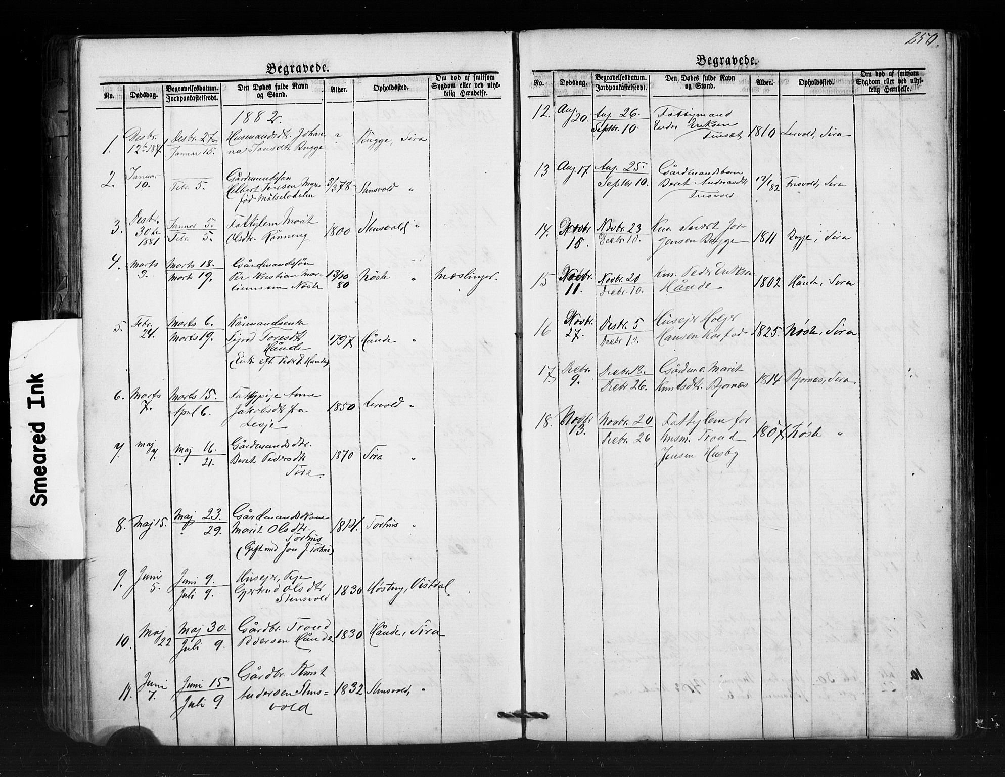 Ministerialprotokoller, klokkerbøker og fødselsregistre - Møre og Romsdal, SAT/A-1454/552/L0638: Parish register (copy) no. 552C01, 1867-1902, p. 250
