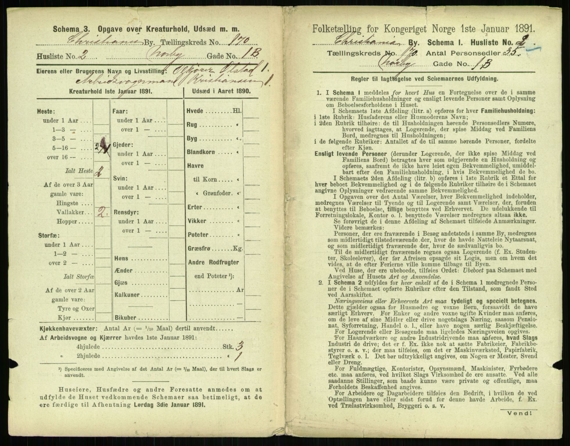 RA, 1891 census for 0301 Kristiania, 1891, p. 99530