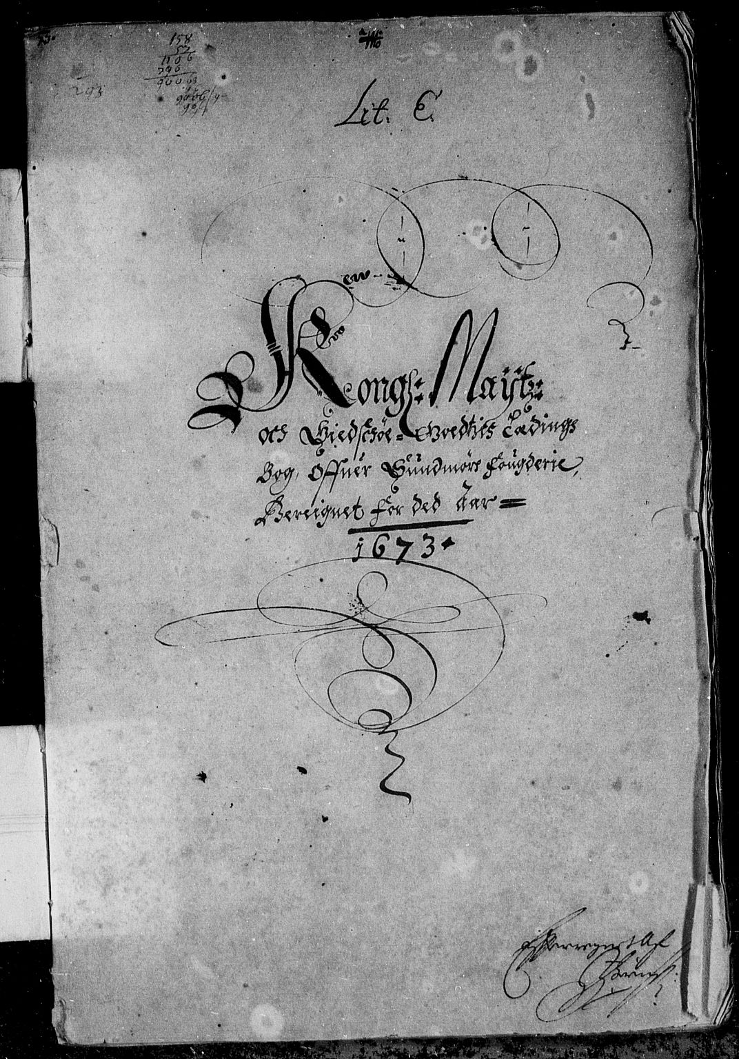Rentekammeret inntil 1814, Reviderte regnskaper, Stiftamtstueregnskaper, Bergen stiftamt, AV/RA-EA-6043/R/Rc/L0042: Bergen stiftamt, 1673-1675