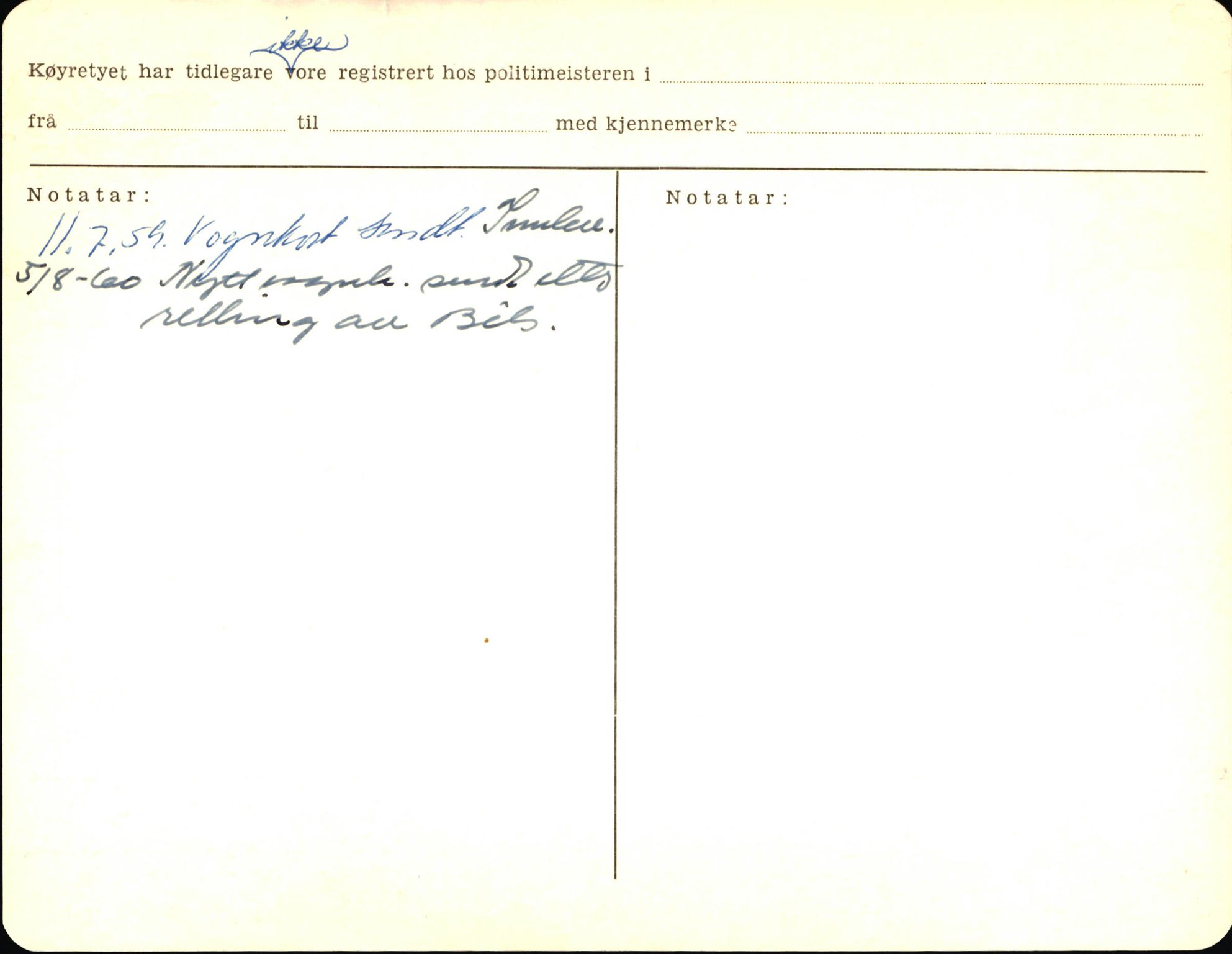 Statens vegvesen, Sogn og Fjordane vegkontor, AV/SAB-A-5301/4/F/L0003: Registerkort utmeldte Fjordane S1000-2499, 1930-1961, p. 147