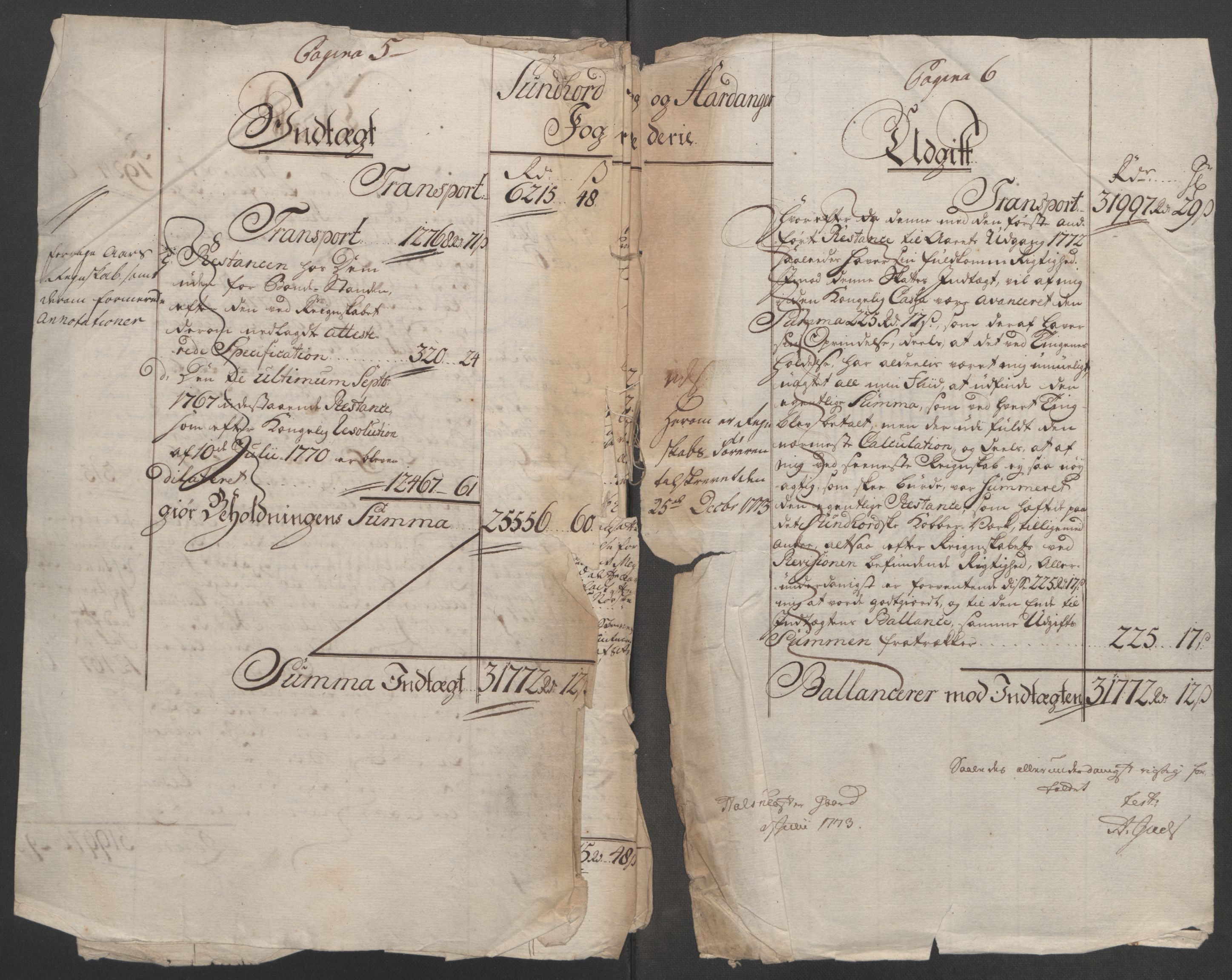 Rentekammeret inntil 1814, Reviderte regnskaper, Fogderegnskap, AV/RA-EA-4092/R48/L3136: Ekstraskatten Sunnhordland og Hardanger, 1762-1772, p. 264