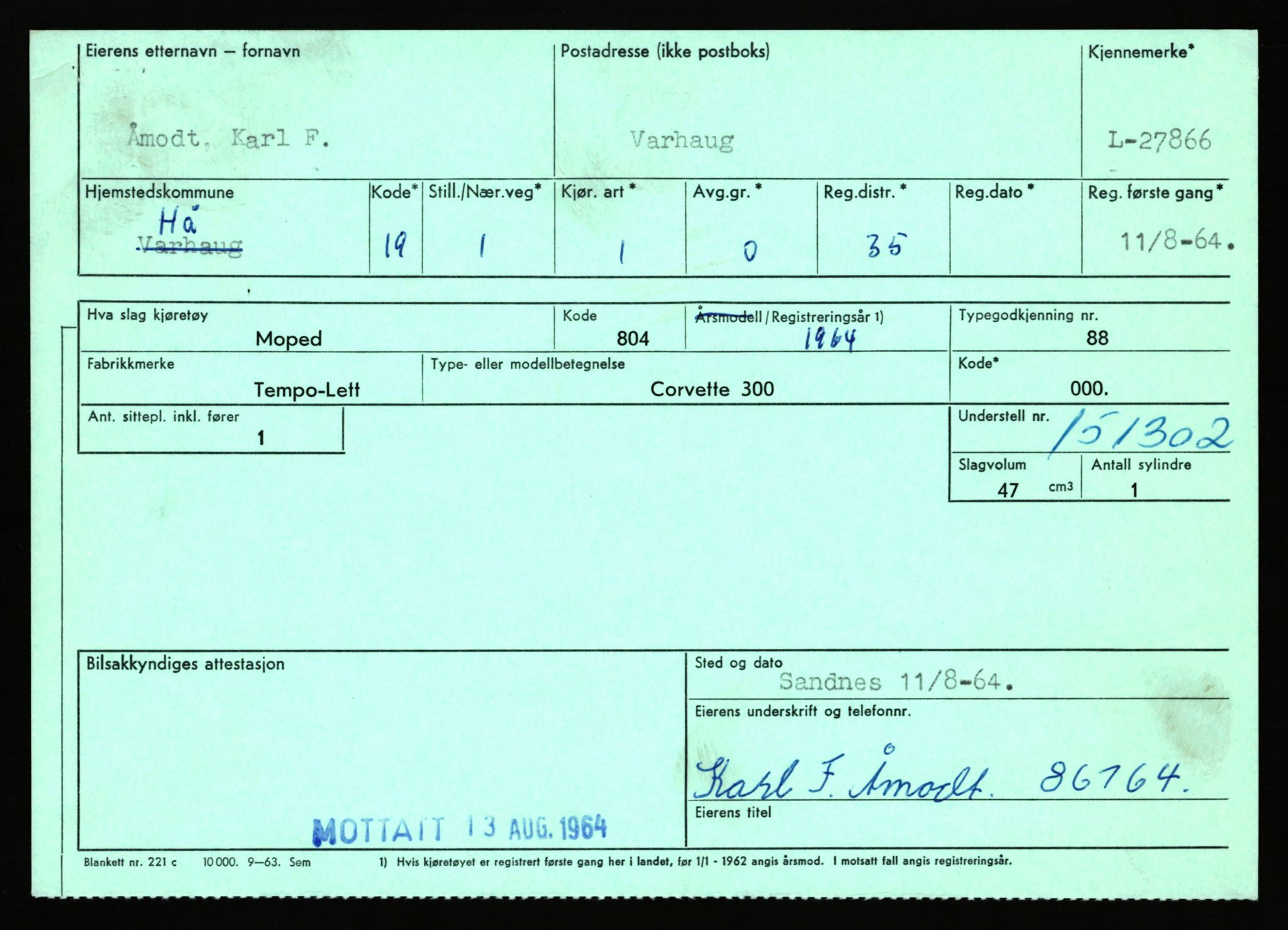 Stavanger trafikkstasjon, AV/SAST-A-101942/0/F/L0046: L-27800 - L-28399, 1930-1971, p. 270