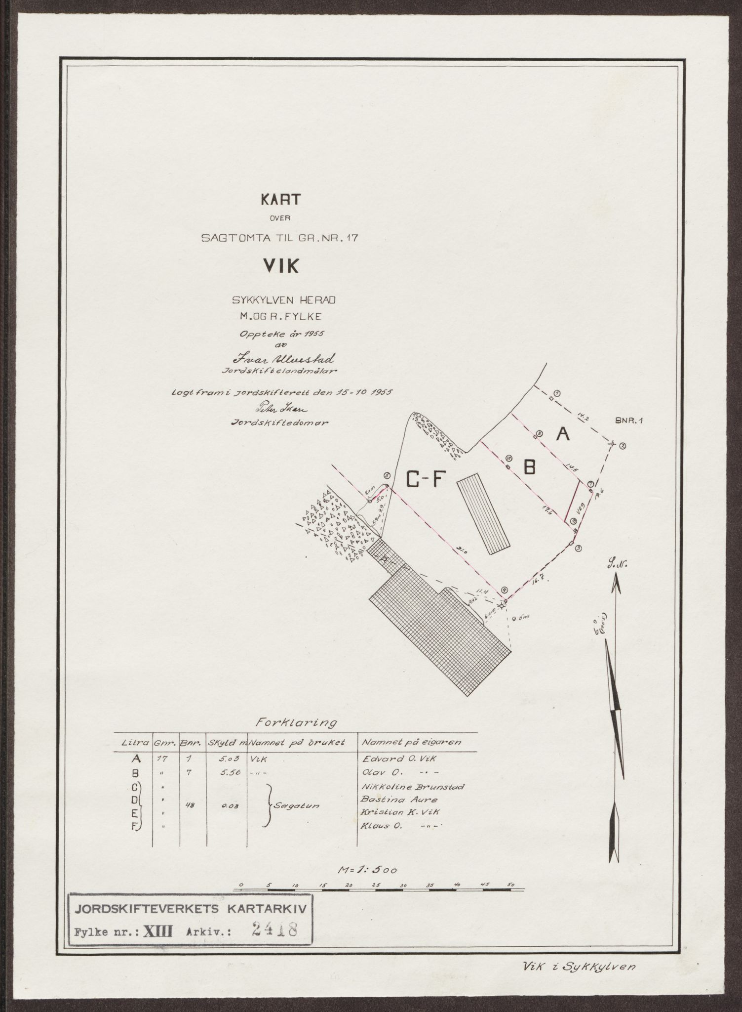 Jordskifteverkets kartarkiv, AV/RA-S-3929/T, 1859-1988, p. 3014