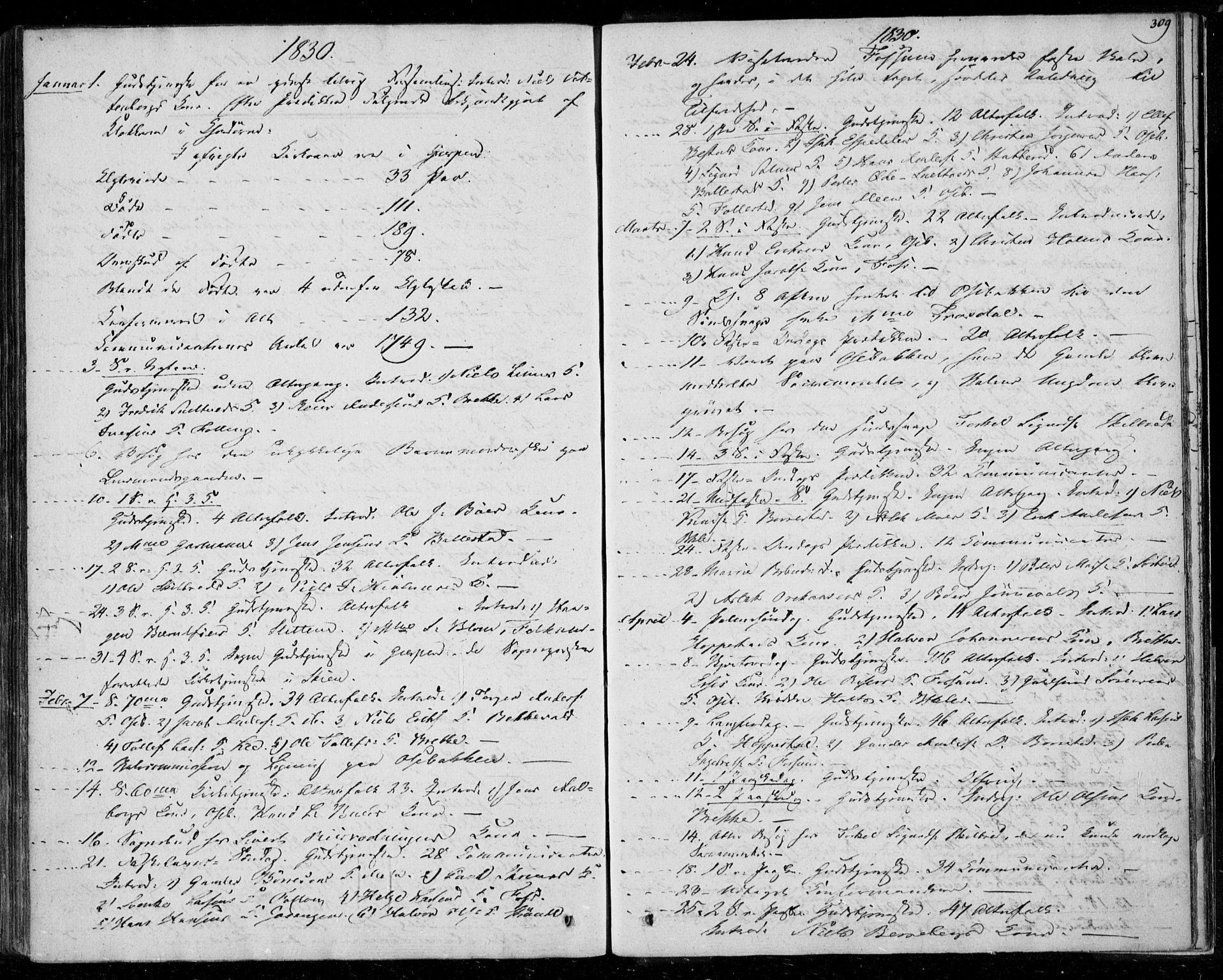 Gjerpen kirkebøker, SAKO/A-265/F/Fa/L0006: Parish register (official) no. I 6, 1829-1834, p. 309
