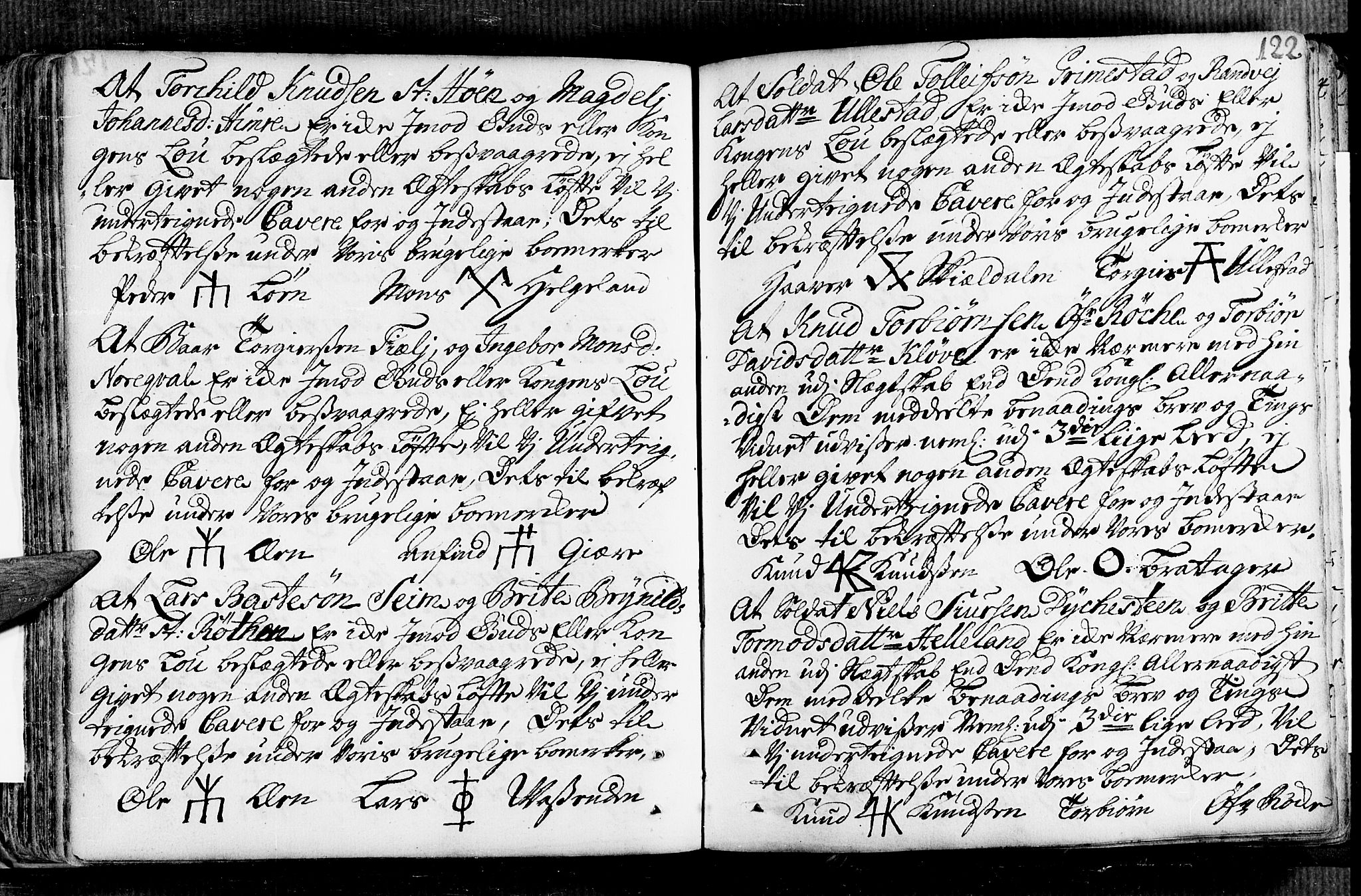 Voss sokneprestembete, AV/SAB-A-79001/H/Haa: Parish register (official) no. A 2, 1709-1730, p. 122