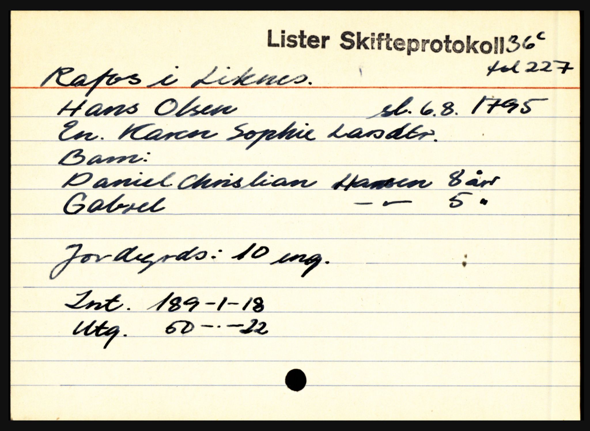 Lister sorenskriveri, AV/SAK-1221-0003/H, p. 29047