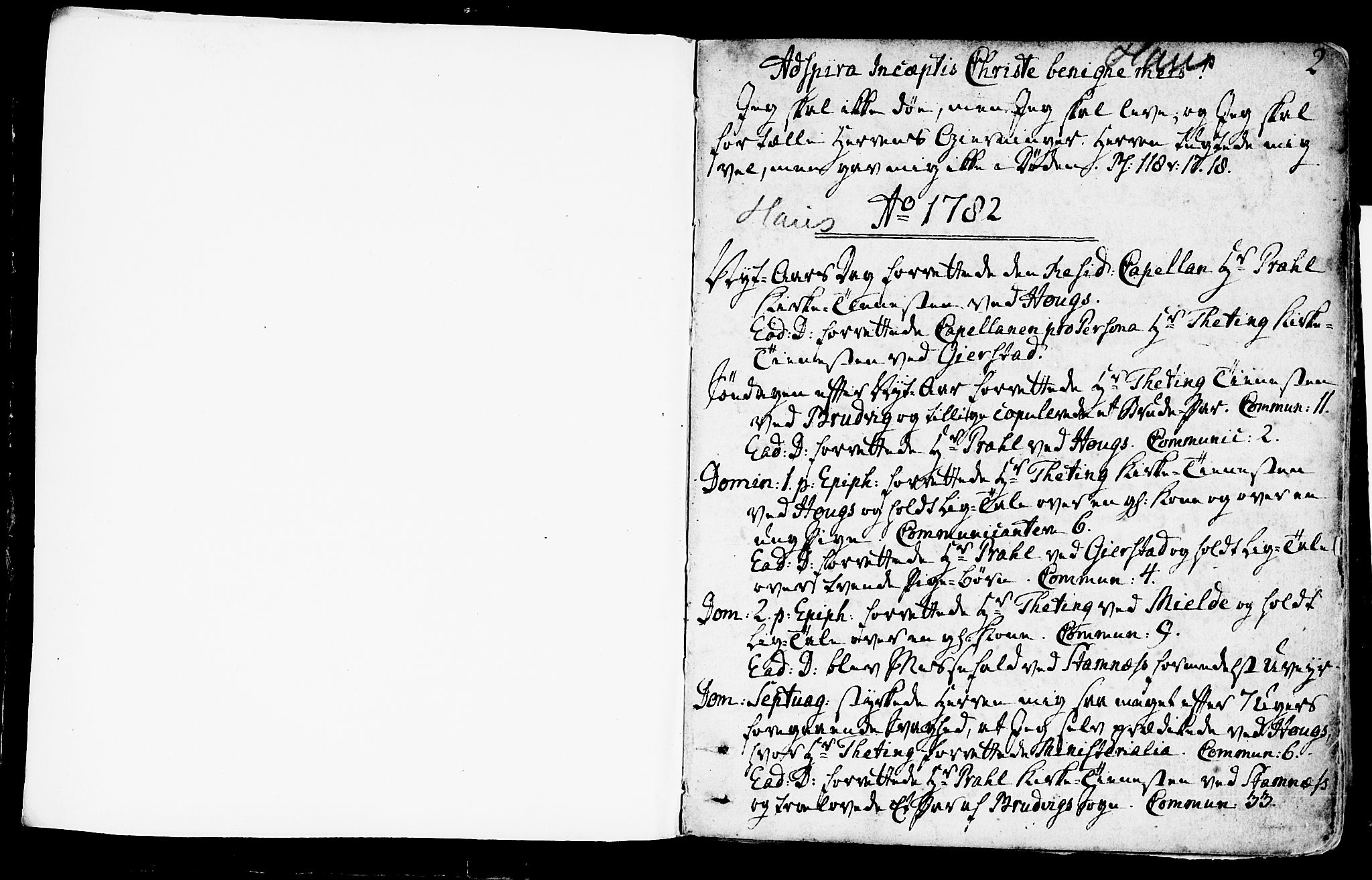 Haus sokneprestembete, SAB/A-75601/H/Haa: Parish register (official) no. A 10, 1782-1796, p. 2