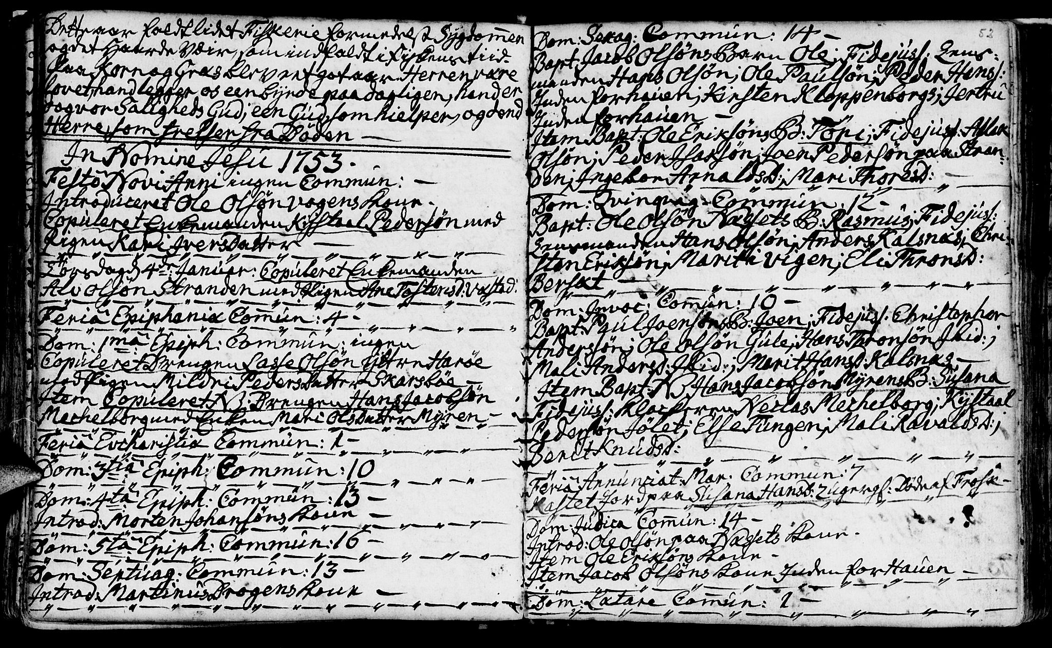 Ministerialprotokoller, klokkerbøker og fødselsregistre - Møre og Romsdal, SAT/A-1454/566/L0760: Parish register (official) no. 566A01, 1739-1766, p. 52