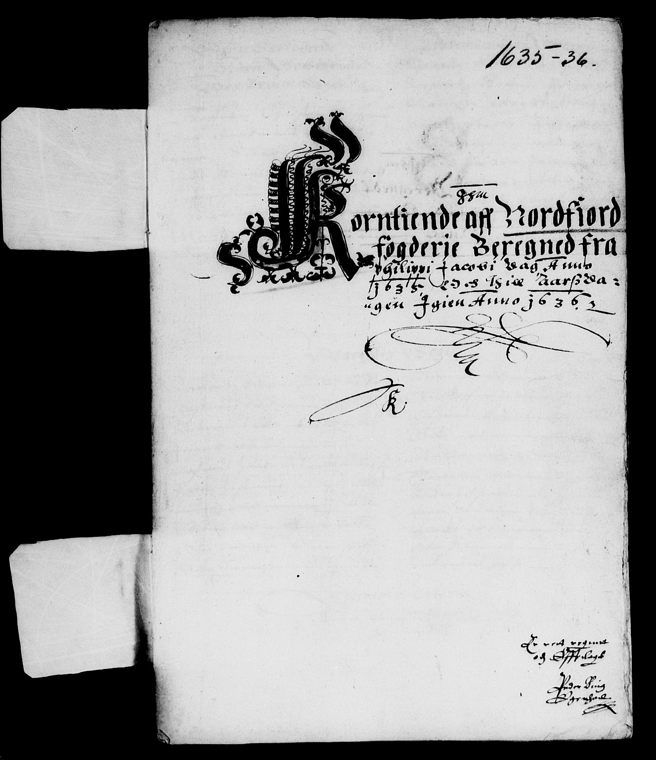 Rentekammeret inntil 1814, Reviderte regnskaper, Lensregnskaper, AV/RA-EA-5023/R/Rb/Rbt/L0069: Bergenhus len, 1634-1636