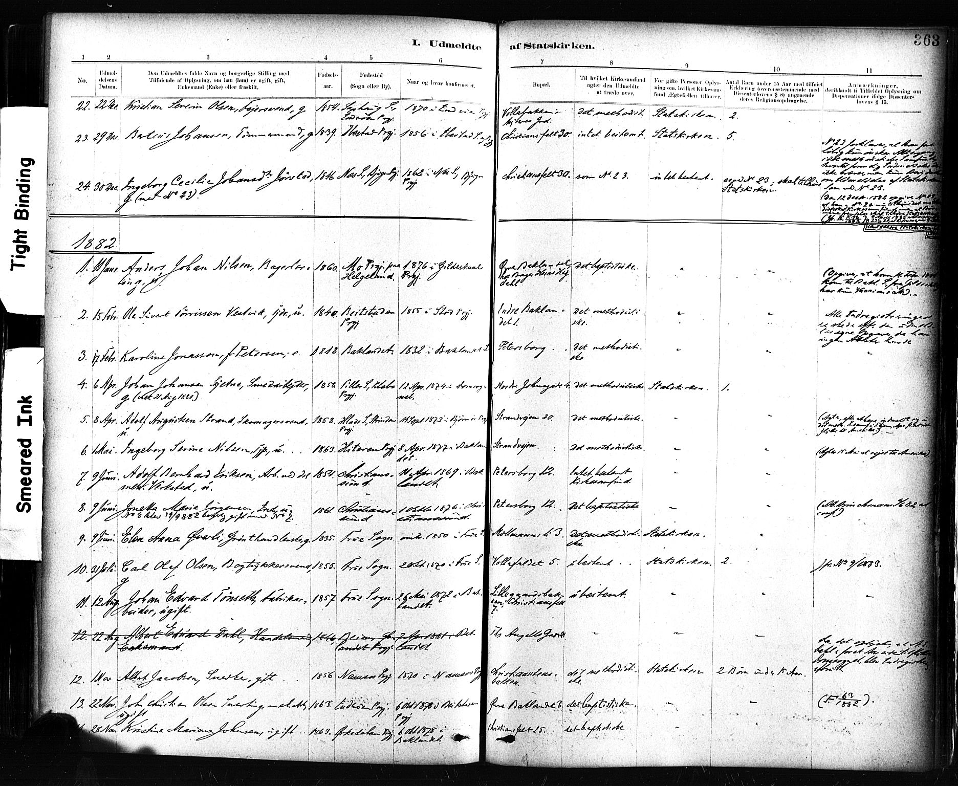 Ministerialprotokoller, klokkerbøker og fødselsregistre - Sør-Trøndelag, SAT/A-1456/604/L0189: Parish register (official) no. 604A10, 1878-1892, p. 363