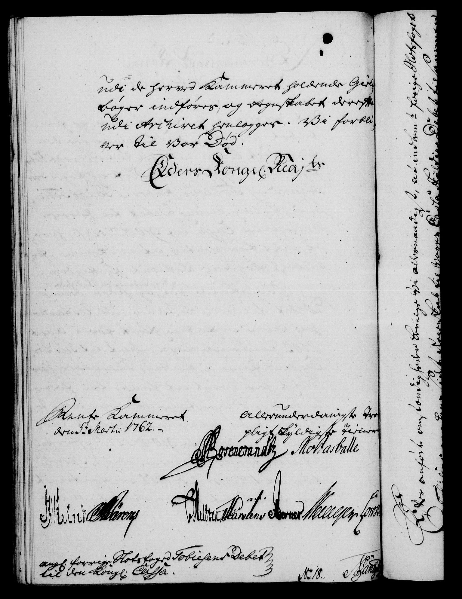 Rentekammeret, Kammerkanselliet, AV/RA-EA-3111/G/Gf/Gfa/L0044: Norsk relasjons- og resolusjonsprotokoll (merket RK 52.44), 1762, p. 122