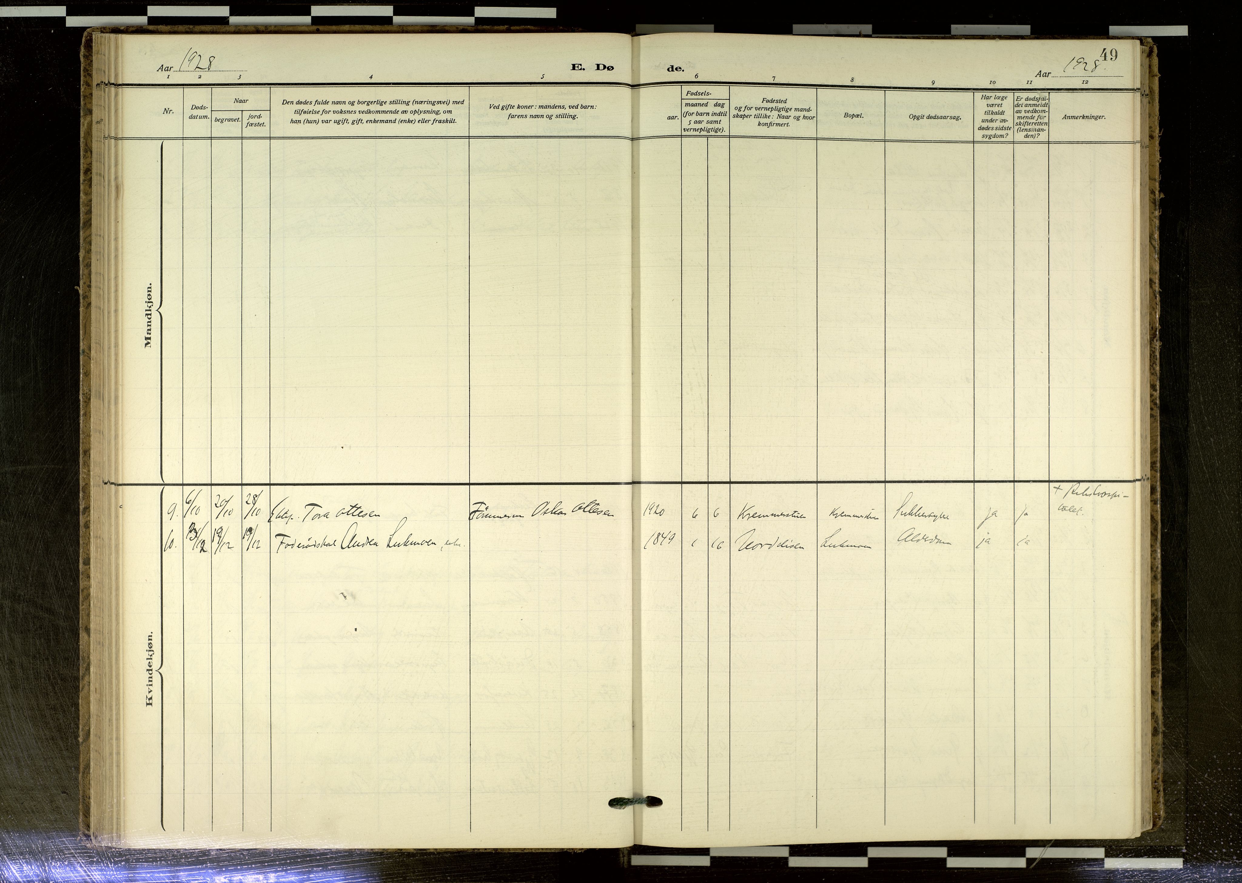 Sør-Odal prestekontor, AV/SAH-PREST-030/H/Ha/Haa/L0020: Parish register (official) no. 20, 1906-2012, p. 49