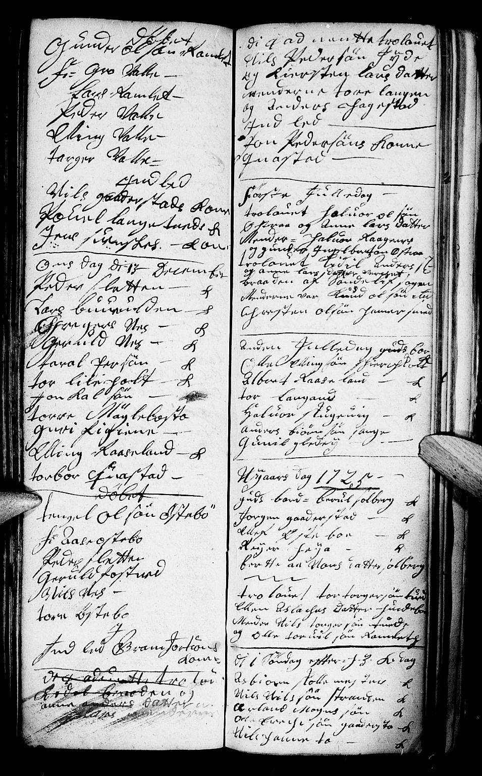 Holt sokneprestkontor, SAK/1111-0021/F/Fb/L0002: Parish register (copy) no. B 2, 1715-1727, p. 165