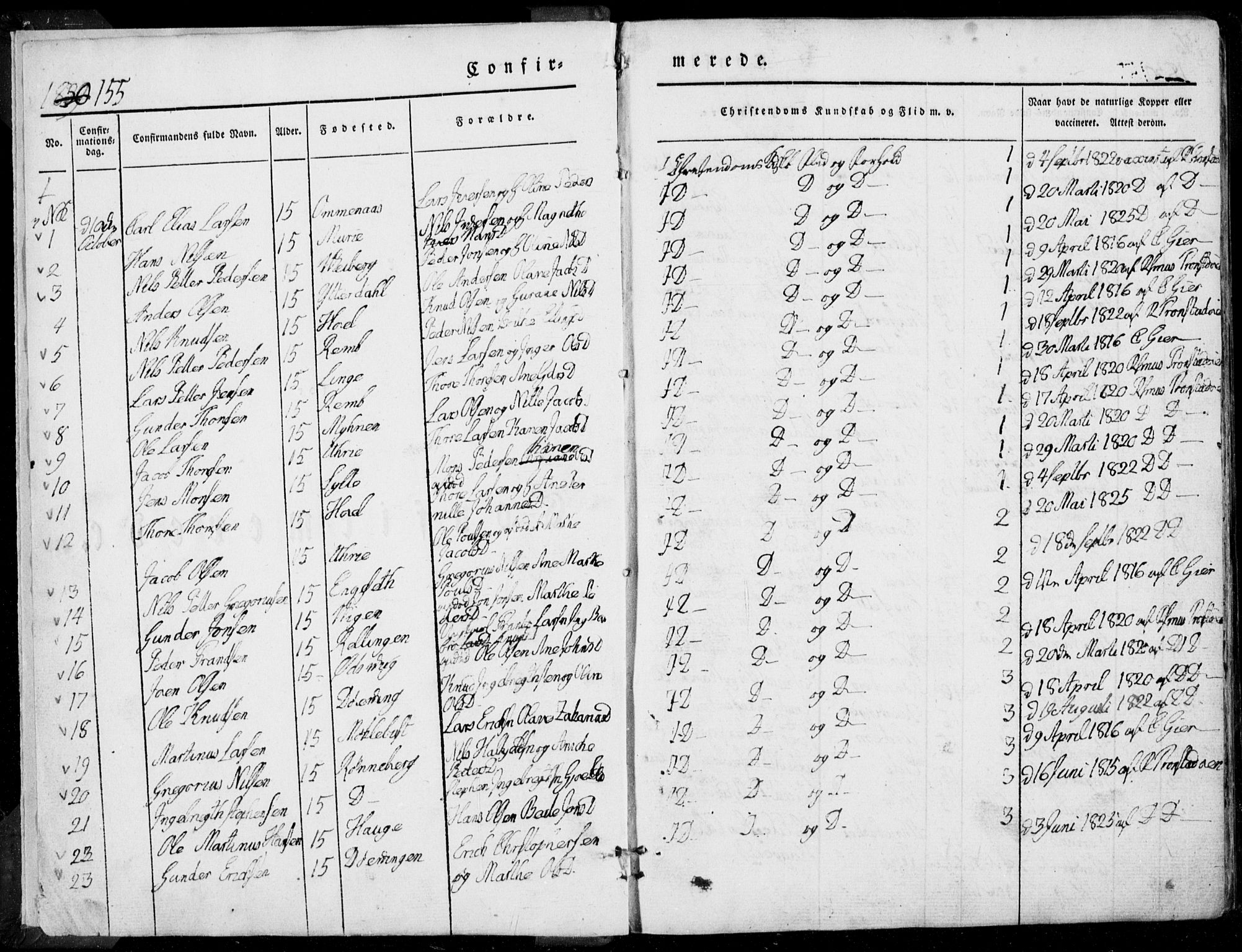 Ministerialprotokoller, klokkerbøker og fødselsregistre - Møre og Romsdal, SAT/A-1454/519/L0248: Parish register (official) no. 519A07, 1829-1860, p. 155