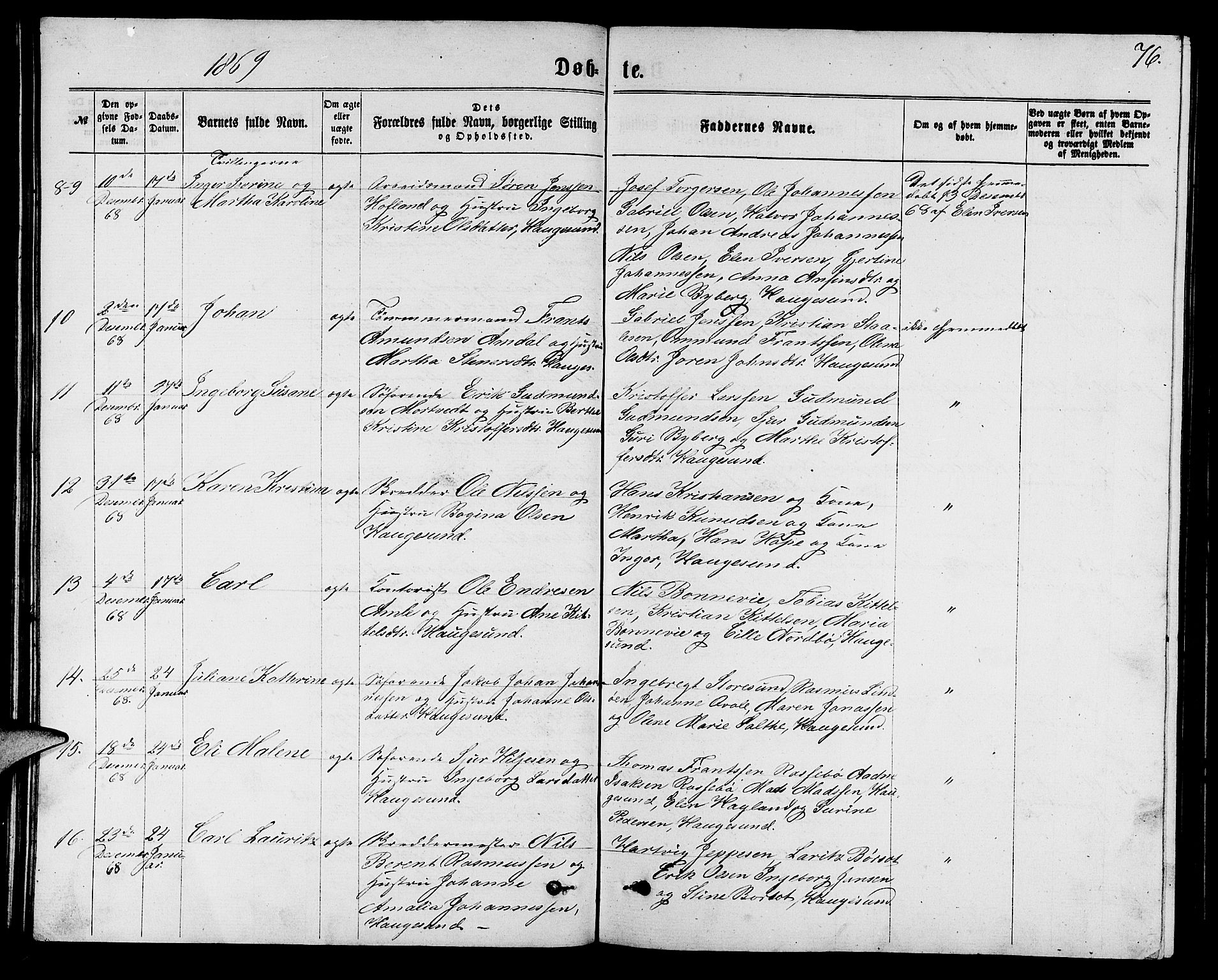 Torvastad sokneprestkontor, SAST/A -101857/H/Ha/Hab/L0007: Parish register (copy) no. B 7, 1866-1873, p. 76