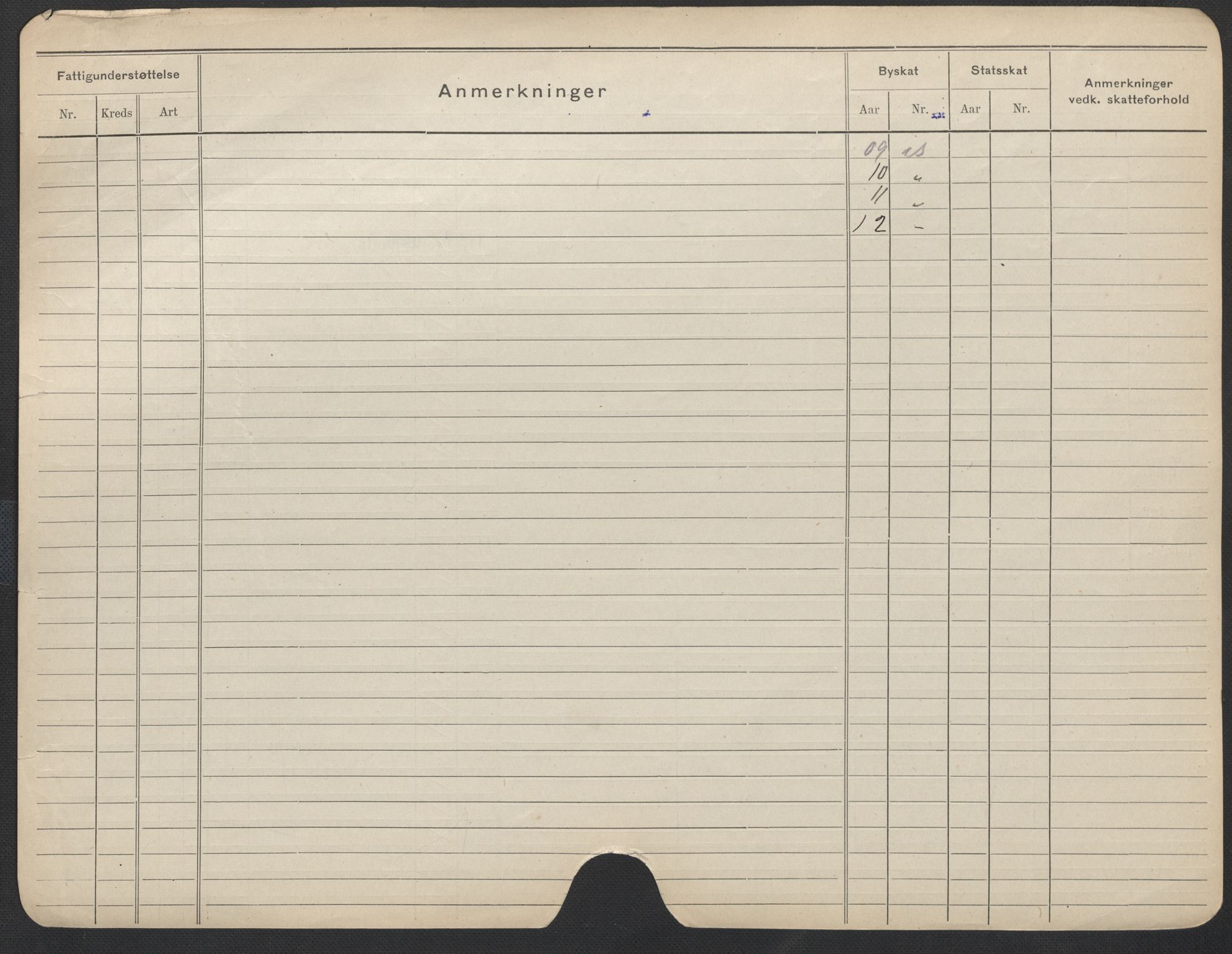 Oslo folkeregister, Registerkort, SAO/A-11715/F/Fa/Fac/L0012: Kvinner, 1906-1914, p. 50b