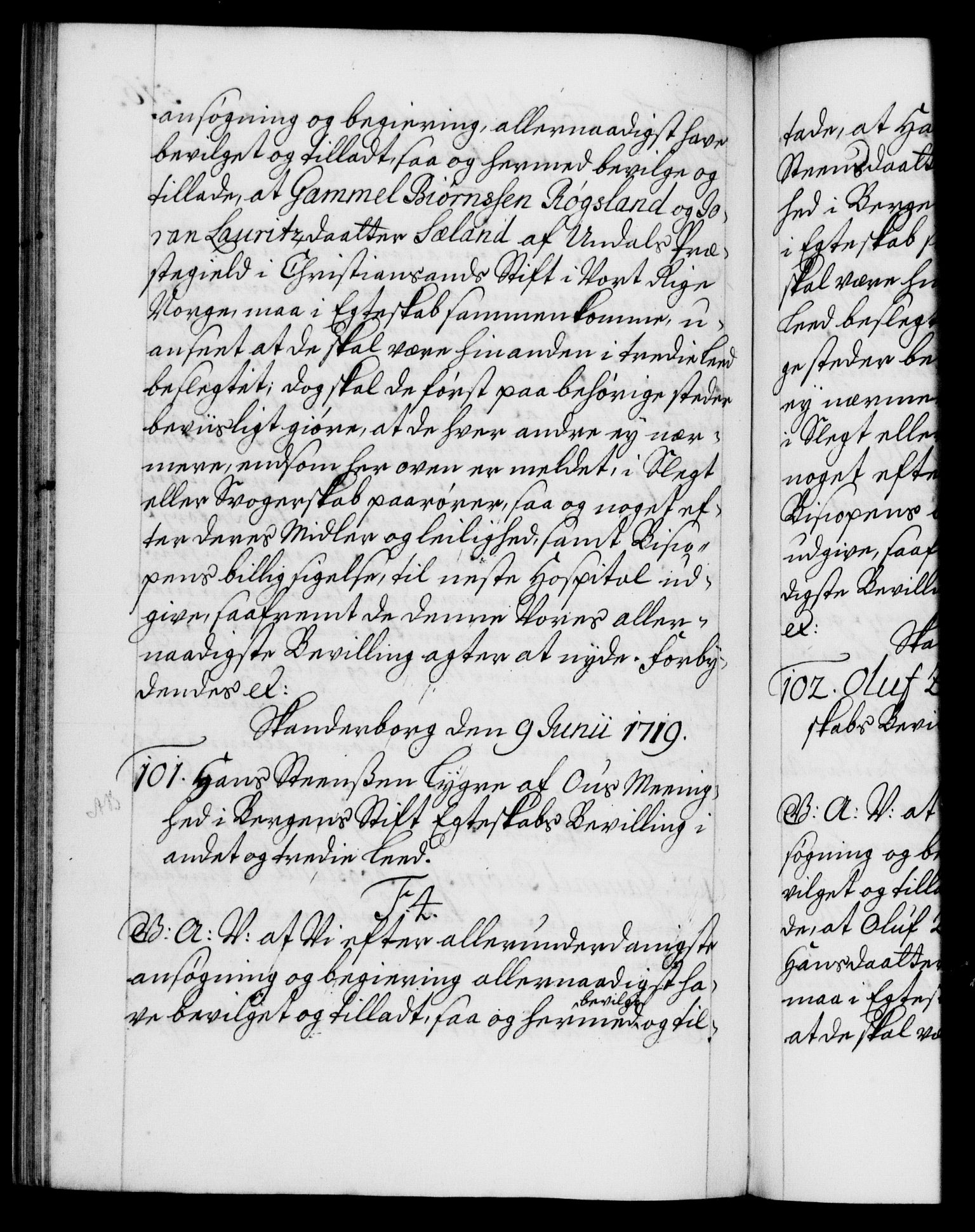 Danske Kanselli 1572-1799, AV/RA-EA-3023/F/Fc/Fca/Fcaa/L0022: Norske registre, 1716-1719, p. 516b