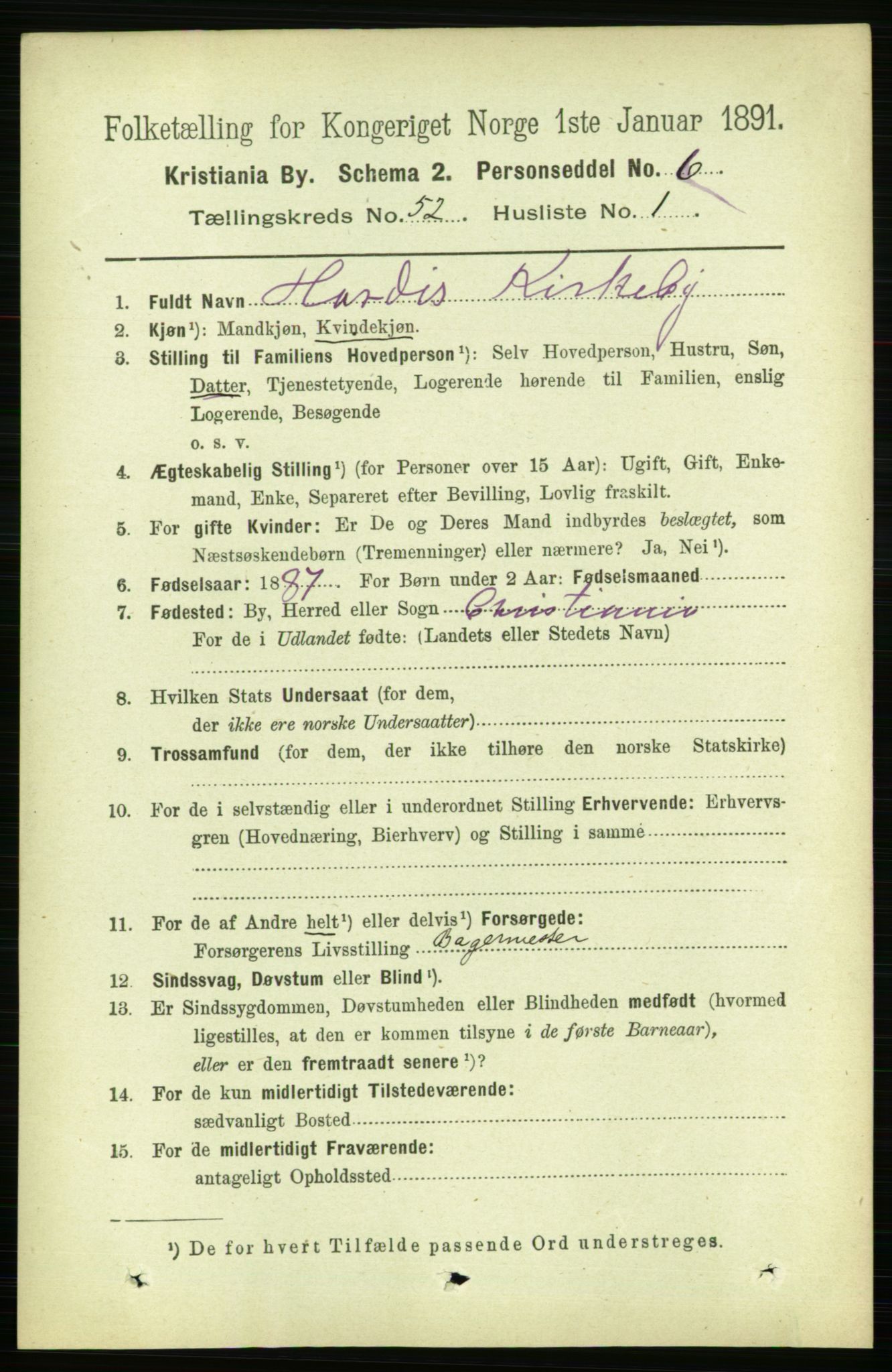 RA, 1891 census for 0301 Kristiania, 1891, p. 29569