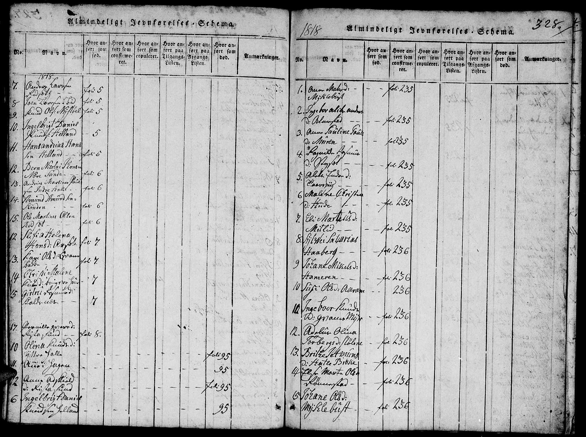 Ministerialprotokoller, klokkerbøker og fødselsregistre - Møre og Romsdal, SAT/A-1454/503/L0046: Parish register (copy) no. 503C01, 1816-1842, p. 328