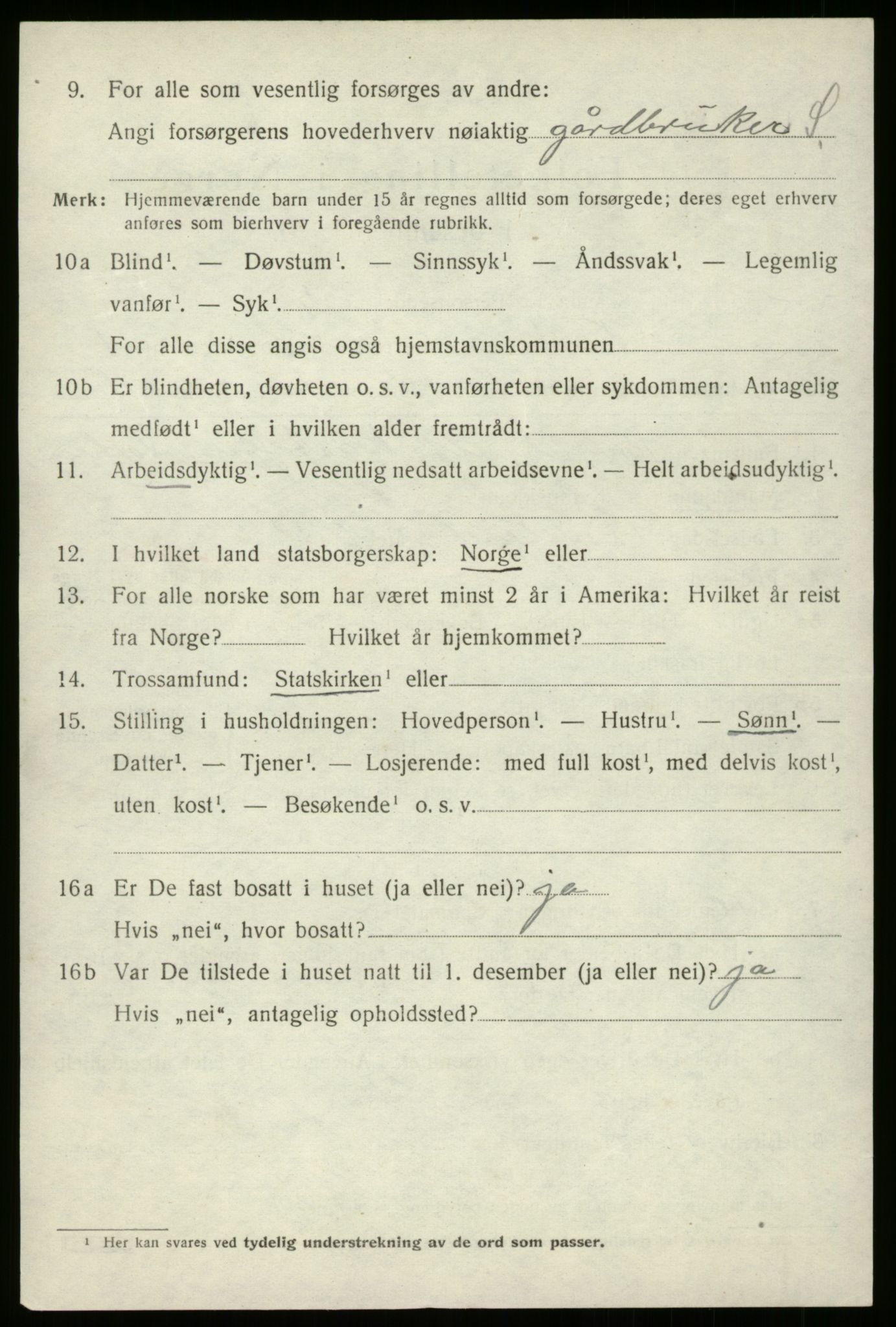 SAB, 1920 census for Breim, 1920, p. 2514