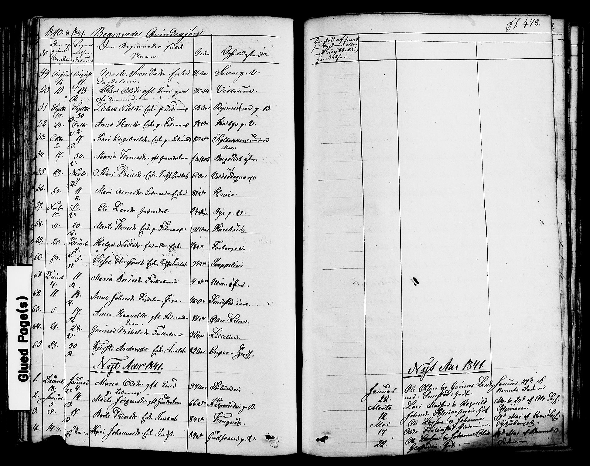 Ringsaker prestekontor, SAH/PREST-014/K/Ka/L0008: Parish register (official) no. 8, 1837-1850, p. 478