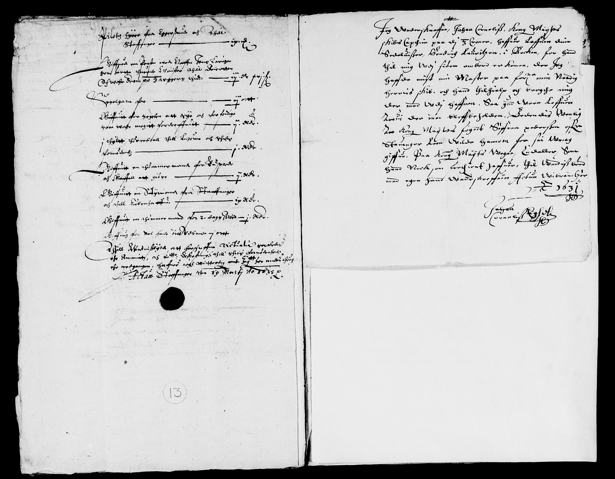 Rentekammeret inntil 1814, Reviderte regnskaper, Lensregnskaper, AV/RA-EA-5023/R/Rb/Rbs/L0015: Stavanger len, 1630-1632