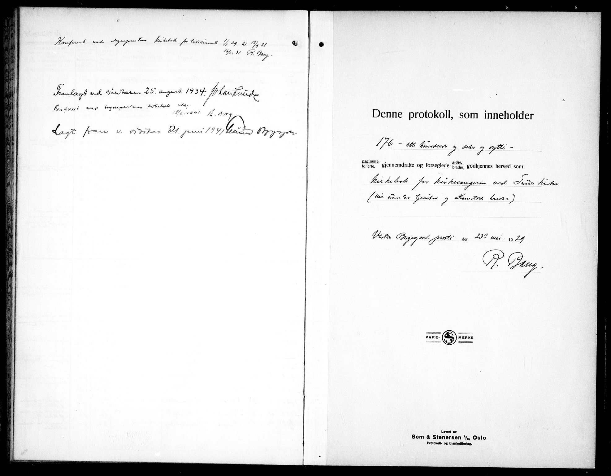 Tune prestekontor Kirkebøker, SAO/A-2007/G/Ga/L0005: Parish register (copy) no. I 5, 1929-1939