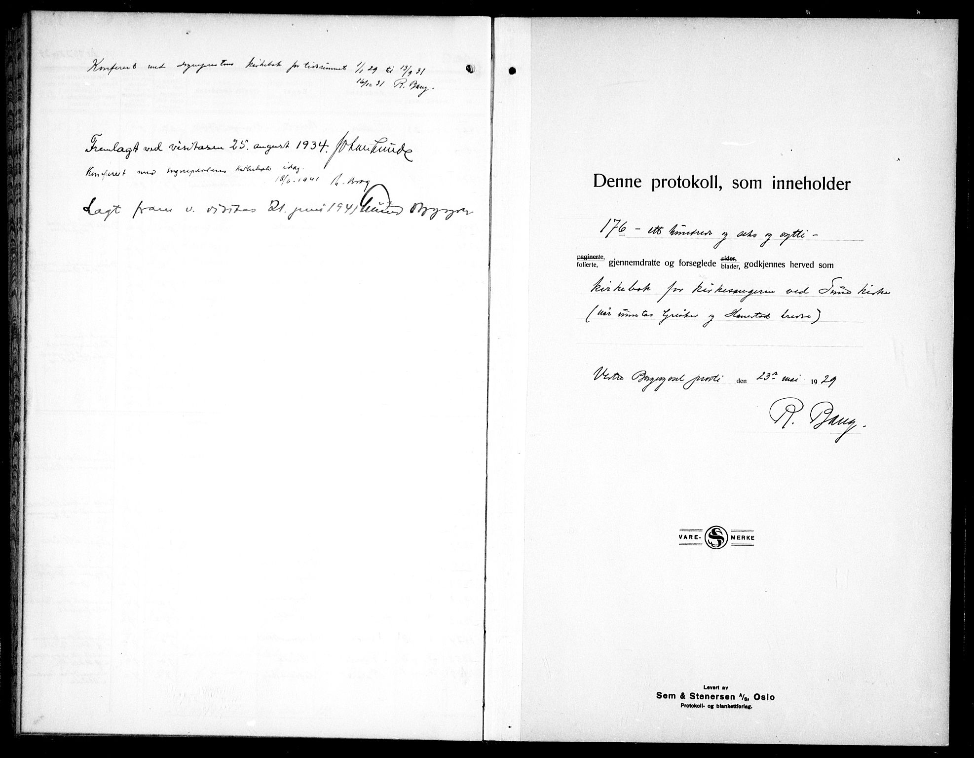 Tune prestekontor Kirkebøker, AV/SAO-A-2007/G/Ga/L0005: Parish register (copy) no. I 5, 1929-1939