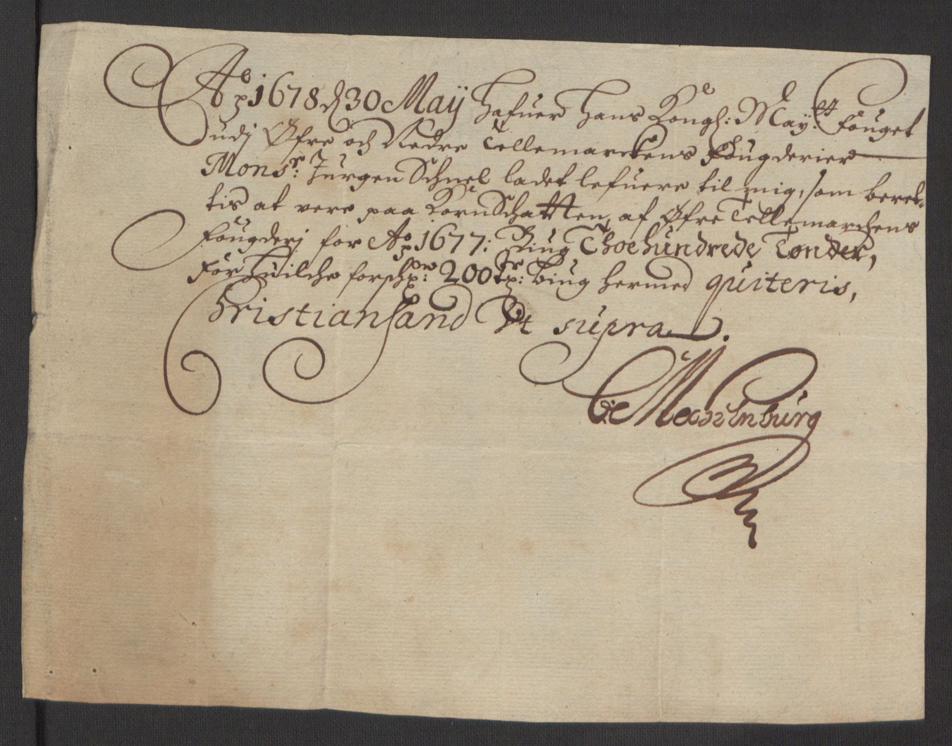 Rentekammeret inntil 1814, Reviderte regnskaper, Fogderegnskap, AV/RA-EA-4092/R35/L2071: Fogderegnskap Øvre og Nedre Telemark, 1678, p. 168