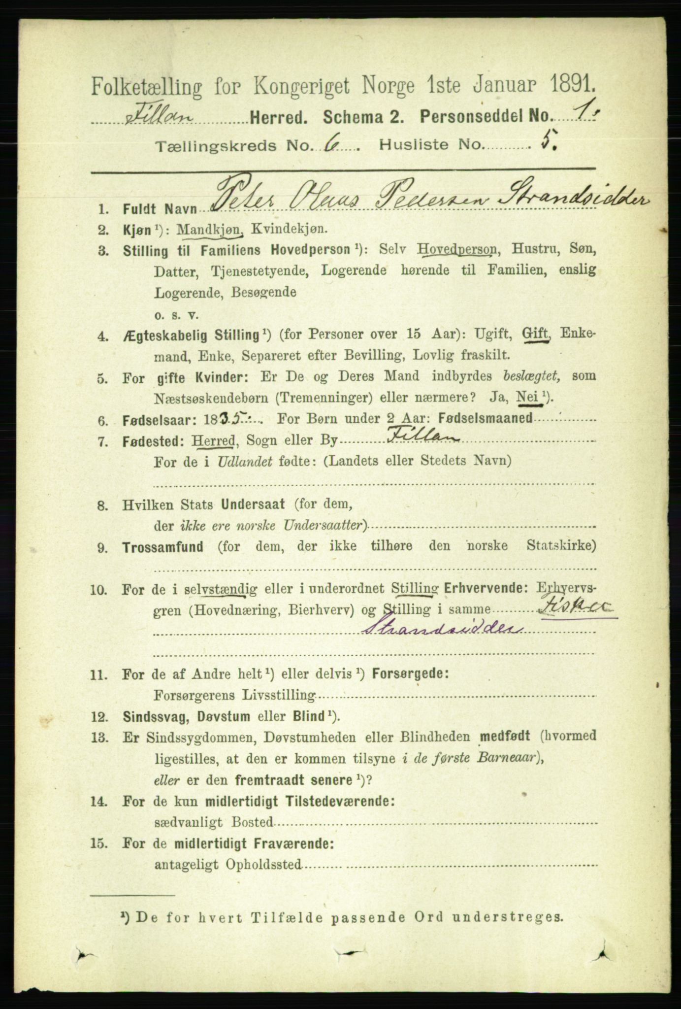 RA, 1891 census for 1616 Fillan, 1891, p. 1293