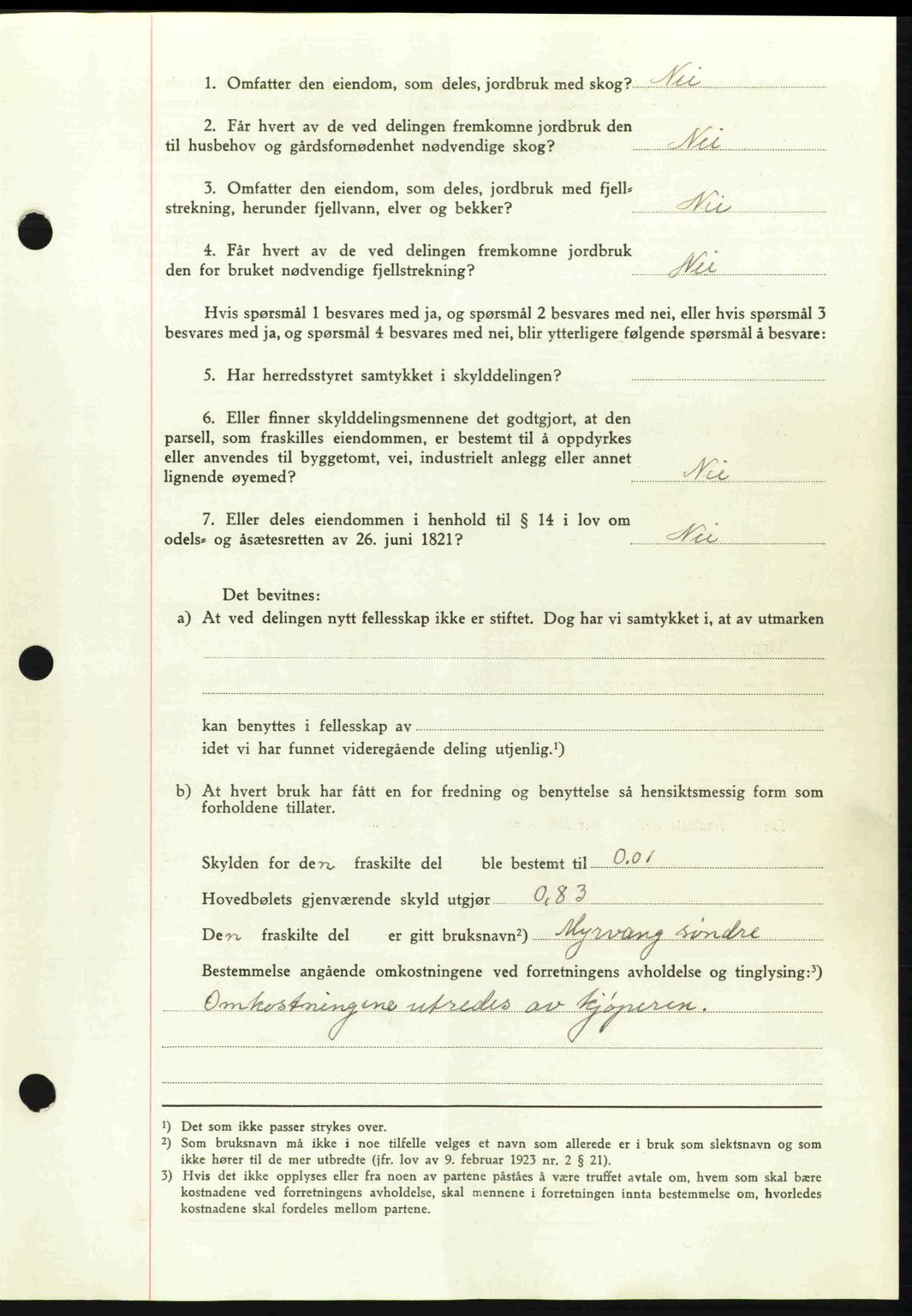 Nordmøre sorenskriveri, AV/SAT-A-4132/1/2/2Ca: Mortgage book no. A92, 1942-1942, Diary no: : 602/1942