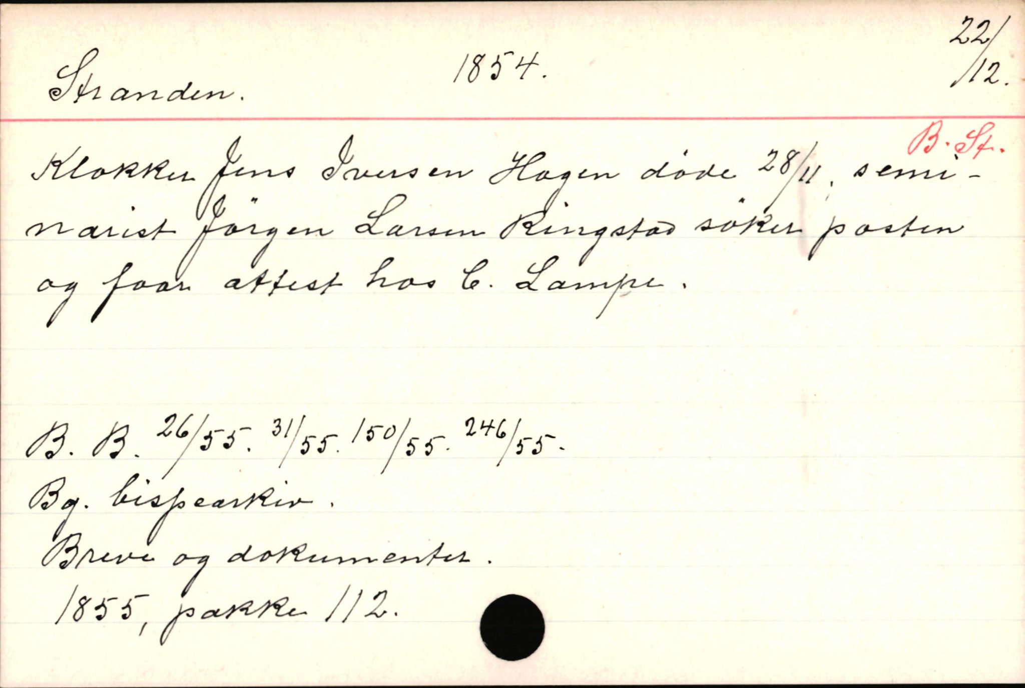 Haugen, Johannes - lærer, AV/SAB-SAB/PA-0036/01/L0001: Om klokkere og lærere, 1521-1904, p. 11067