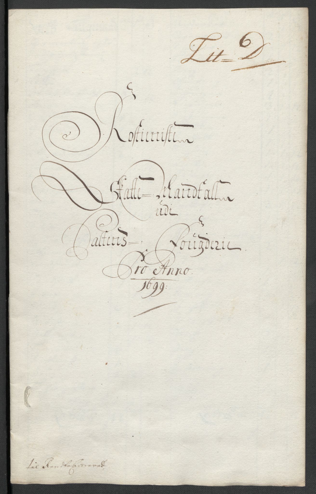 Rentekammeret inntil 1814, Reviderte regnskaper, Fogderegnskap, RA/EA-4092/R66/L4579: Fogderegnskap Salten, 1697-1700, p. 266