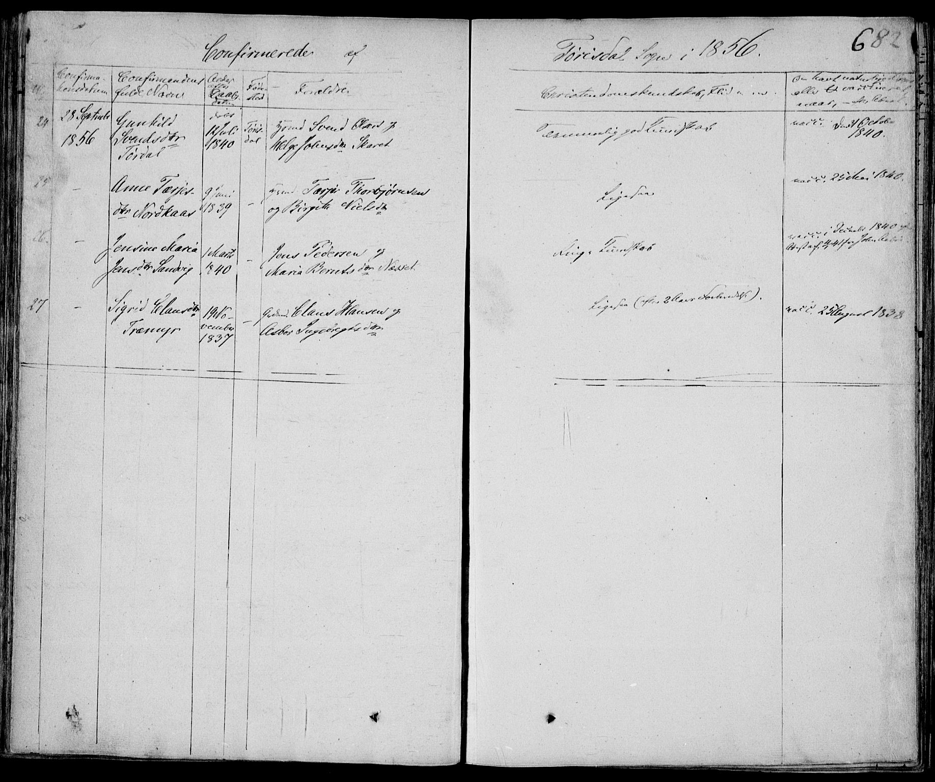 Drangedal kirkebøker, SAKO/A-258/F/Fa/L0007b: Parish register (official) no. 7b, 1837-1856, p. 682