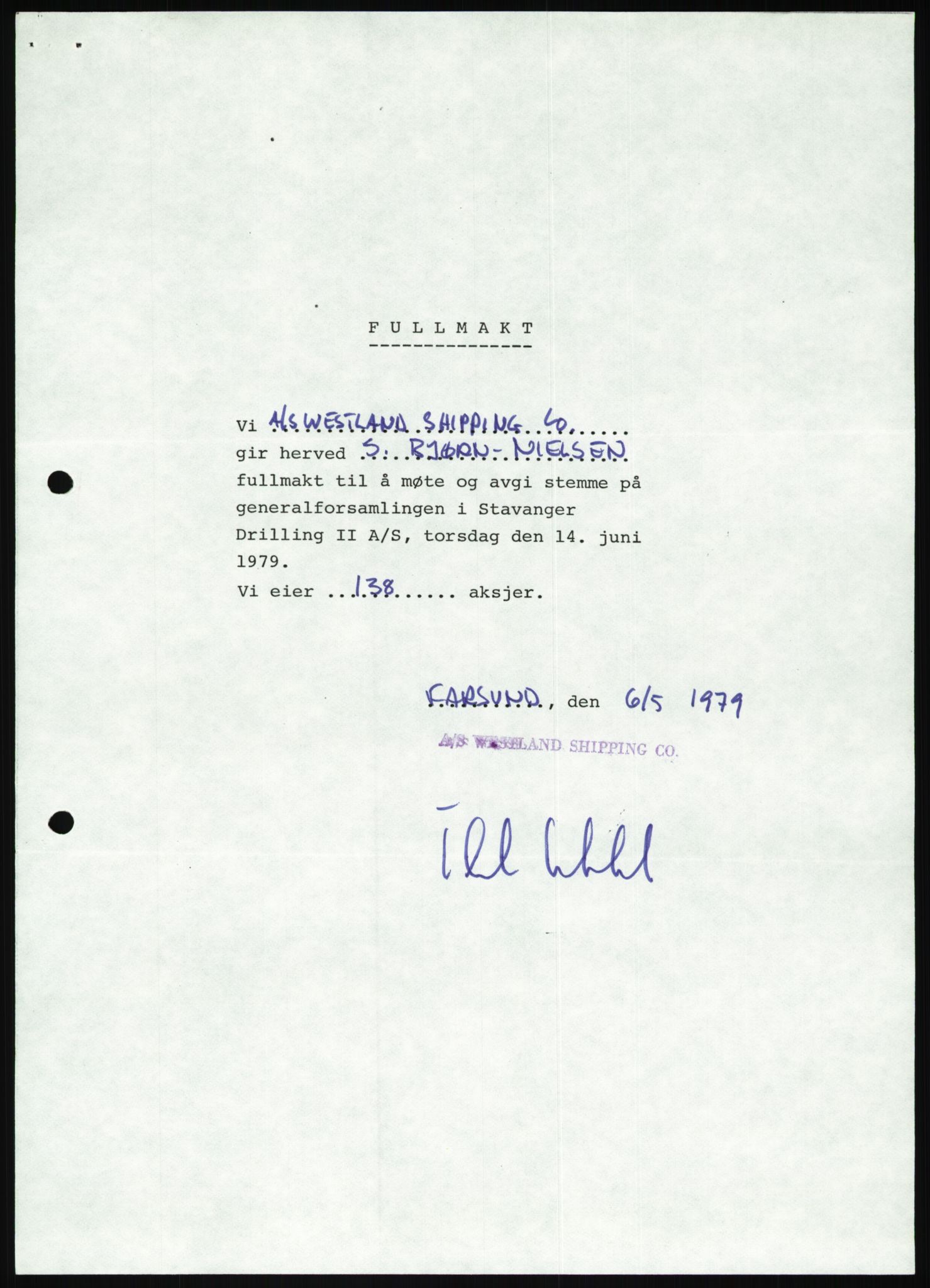 Pa 1503 - Stavanger Drilling AS, AV/SAST-A-101906/D/L0006: Korrespondanse og saksdokumenter, 1974-1984, p. 340