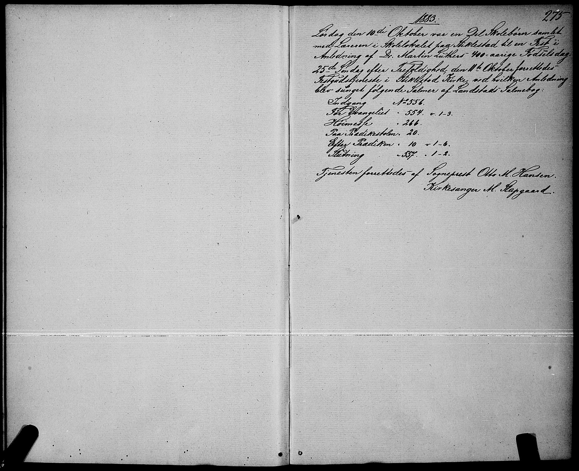 Ministerialprotokoller, klokkerbøker og fødselsregistre - Nord-Trøndelag, SAT/A-1458/723/L0256: Parish register (copy) no. 723C04, 1879-1890, p. 275