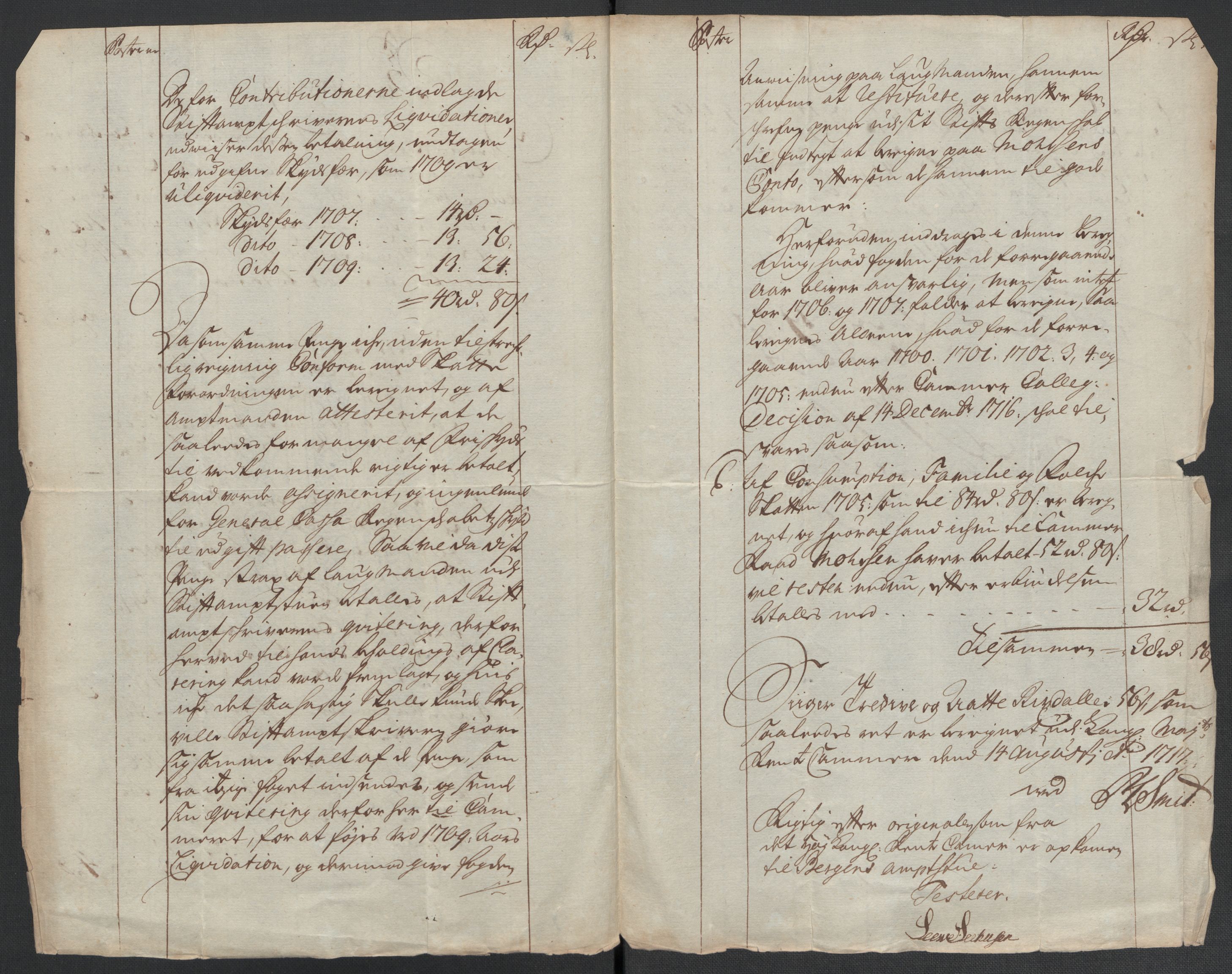 Rentekammeret inntil 1814, Reviderte regnskaper, Fogderegnskap, RA/EA-4092/R65/L4510: Fogderegnskap Helgeland, 1708-1709, p. 264