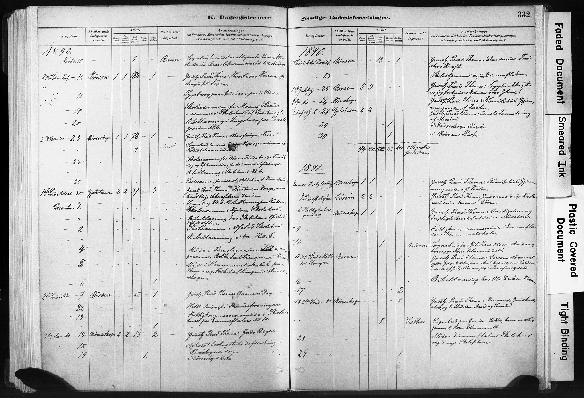 Ministerialprotokoller, klokkerbøker og fødselsregistre - Sør-Trøndelag, SAT/A-1456/665/L0773: Parish register (official) no. 665A08, 1879-1905, p. 332