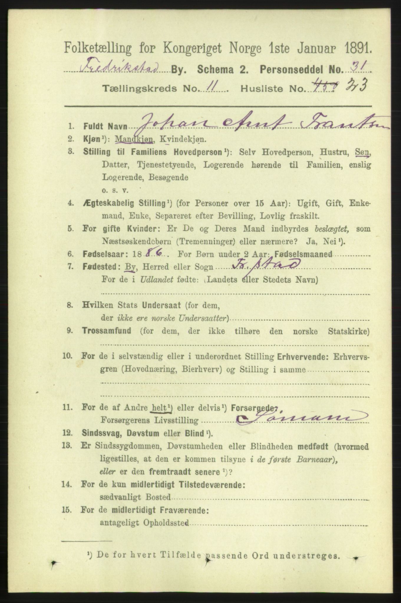 RA, 1891 census for 0103 Fredrikstad, 1891, p. 12817