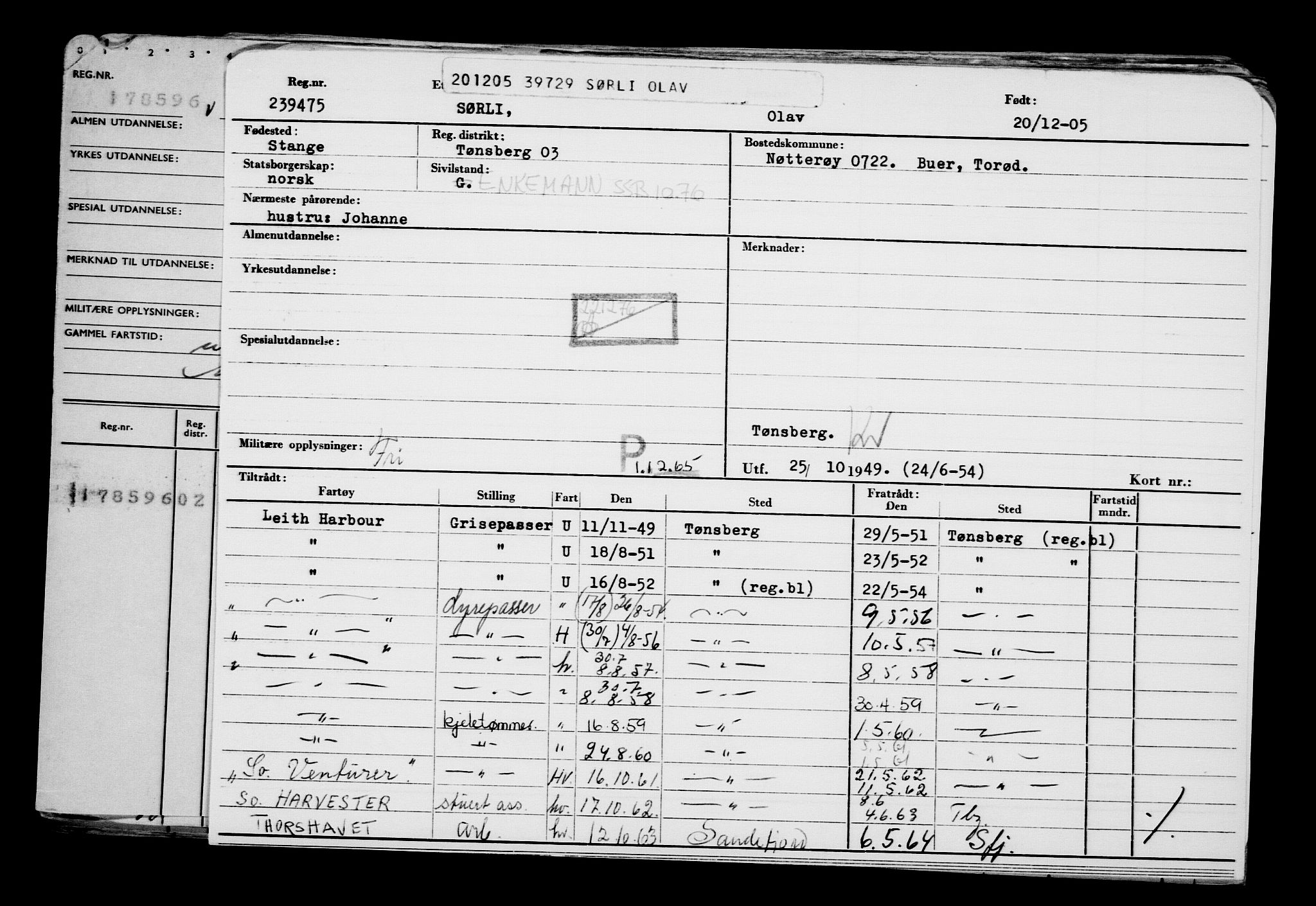 Direktoratet for sjømenn, RA/S-3545/G/Gb/L0062: Hovedkort, 1905, p. 471