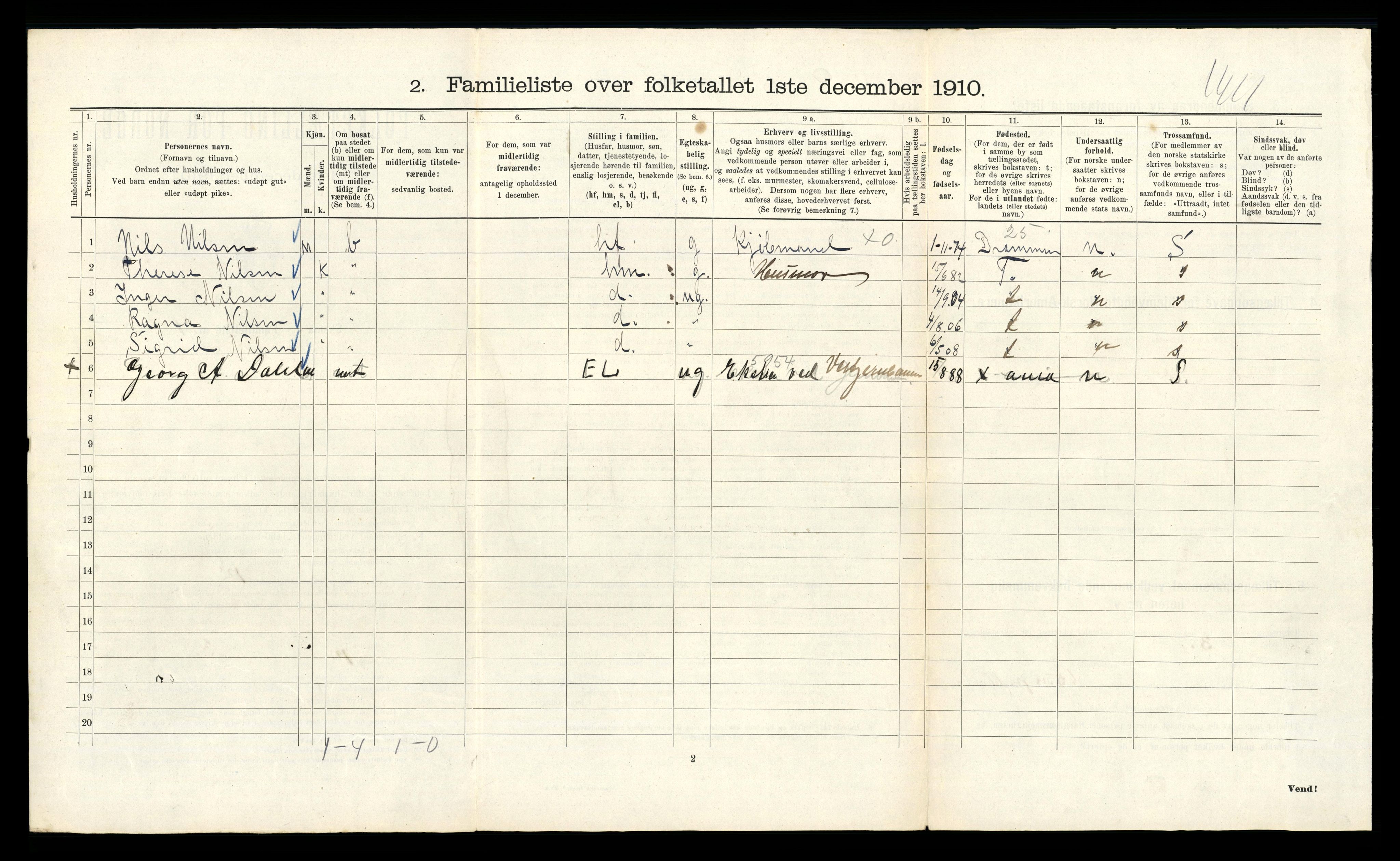 RA, 1910 census for Kristiania, 1910, p. 119086