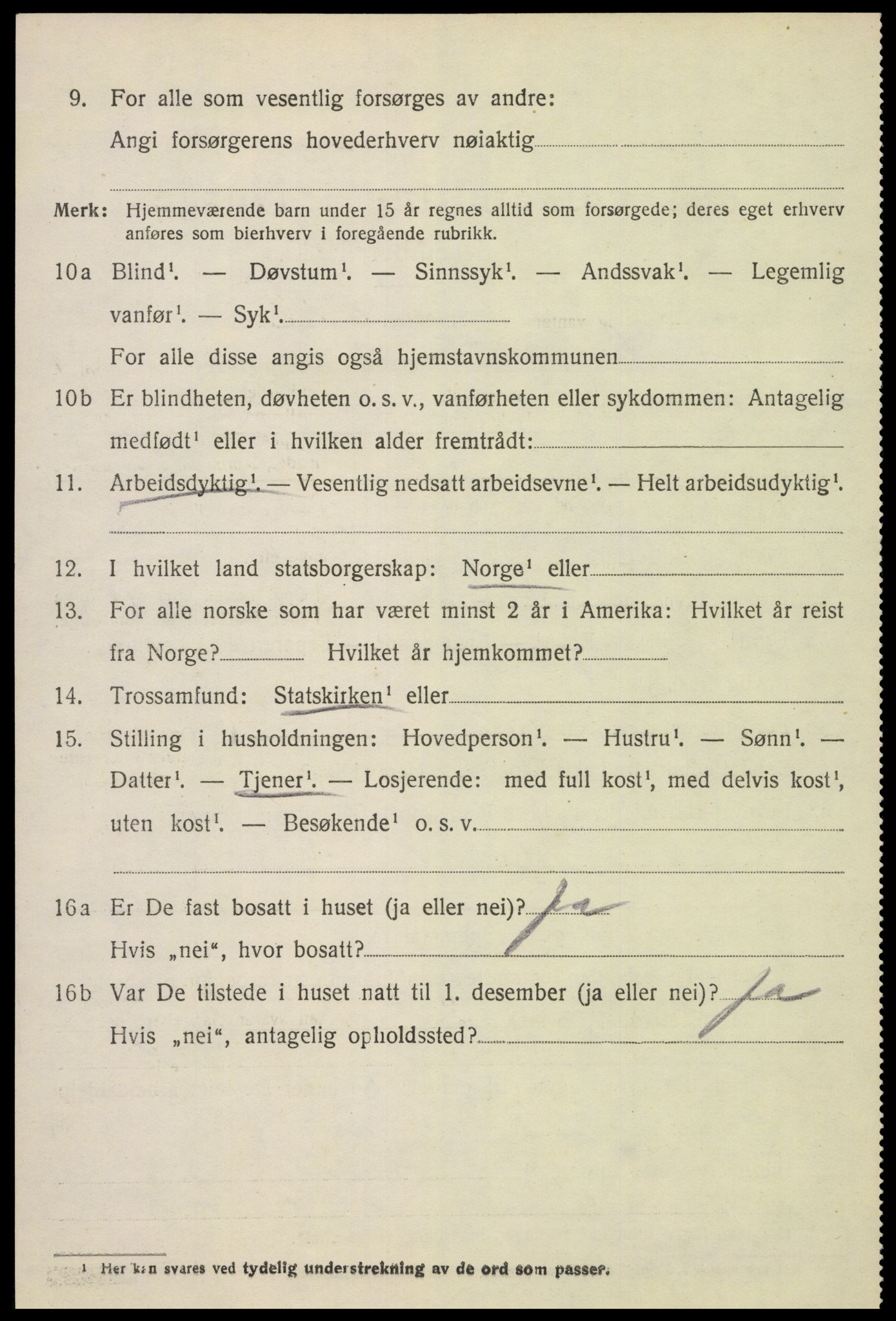 SAH, 1920 census for Furnes, 1920, p. 4820