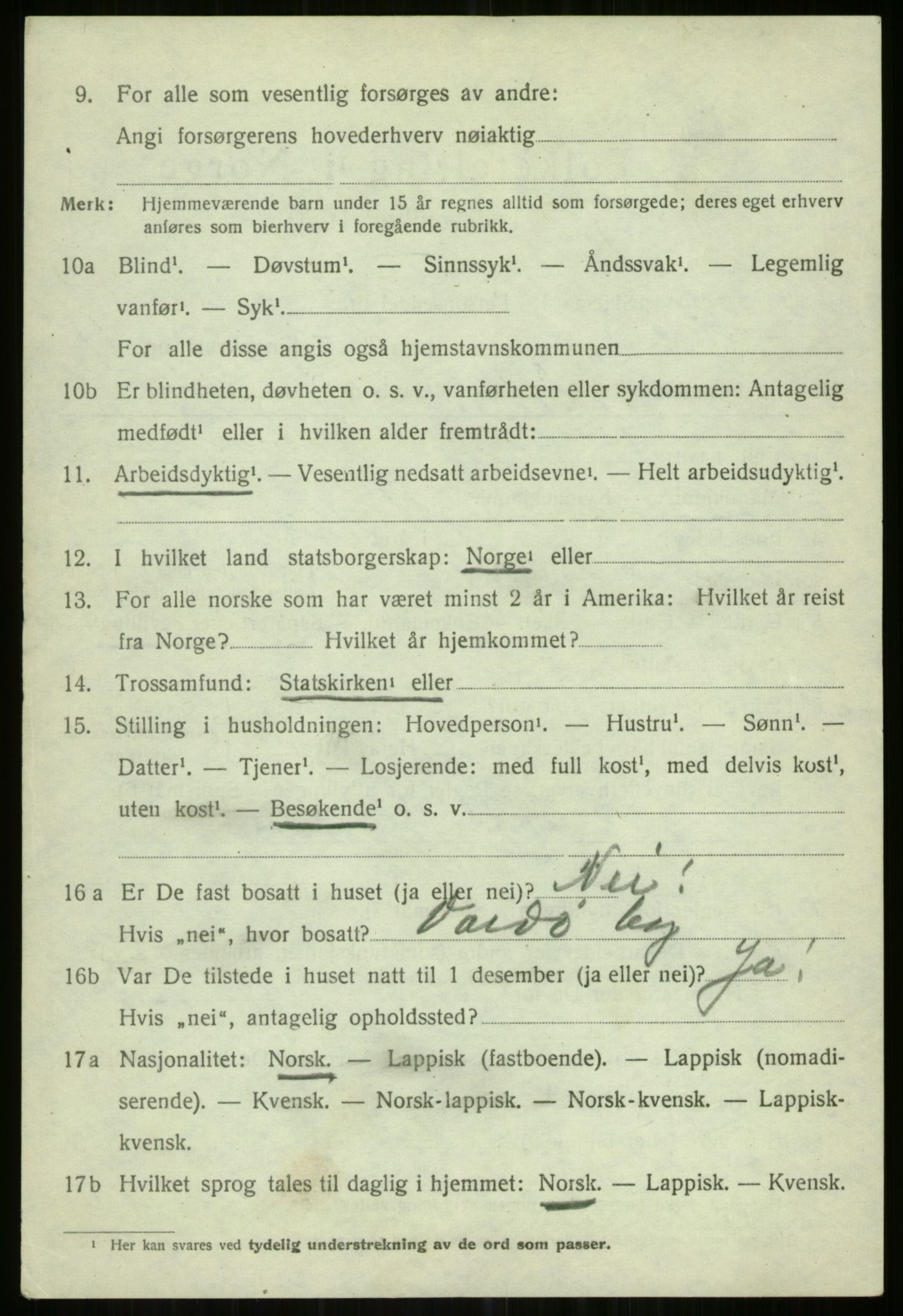 SATØ, 1920 census for Helgøy, 1920, p. 2778