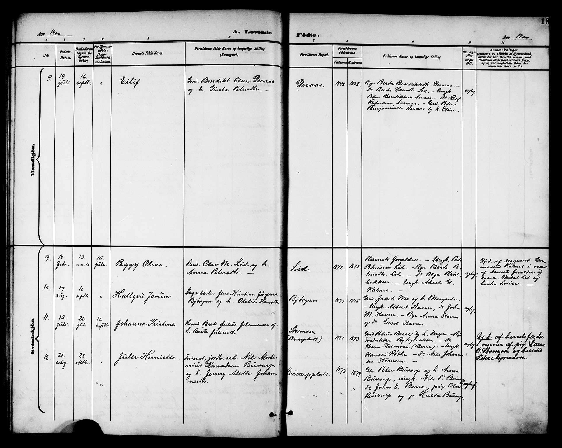 Ministerialprotokoller, klokkerbøker og fødselsregistre - Nord-Trøndelag, AV/SAT-A-1458/742/L0412: Parish register (copy) no. 742C03, 1898-1910, p. 18