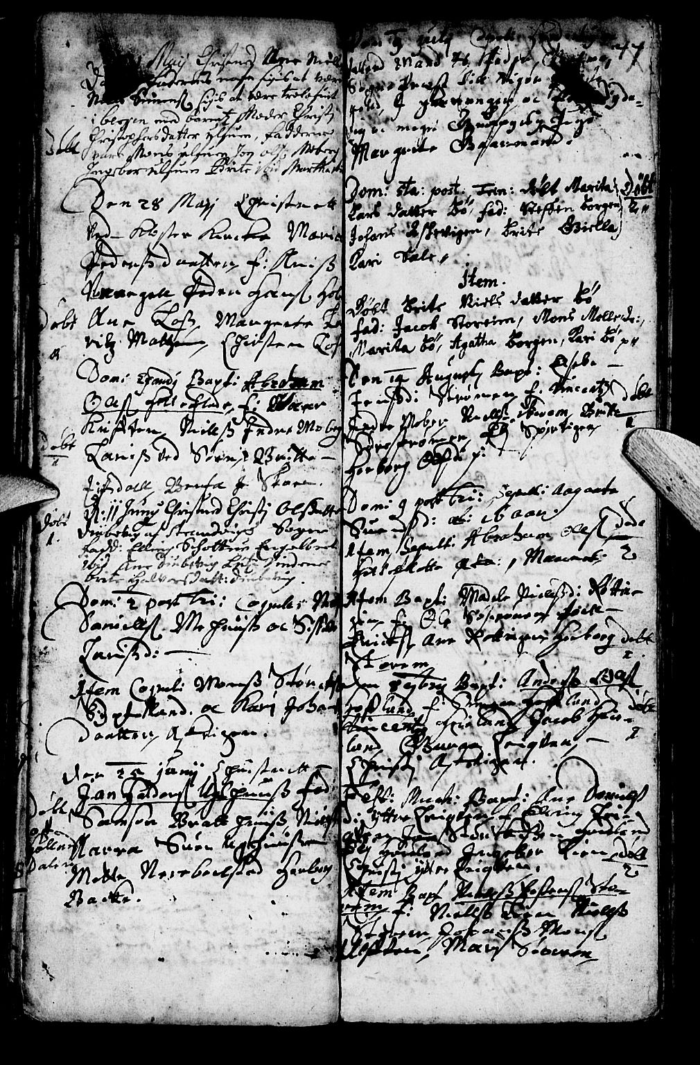Os sokneprestembete, SAB/A-99929: Parish register (official) no. A 1, 1669-1722, p. 44