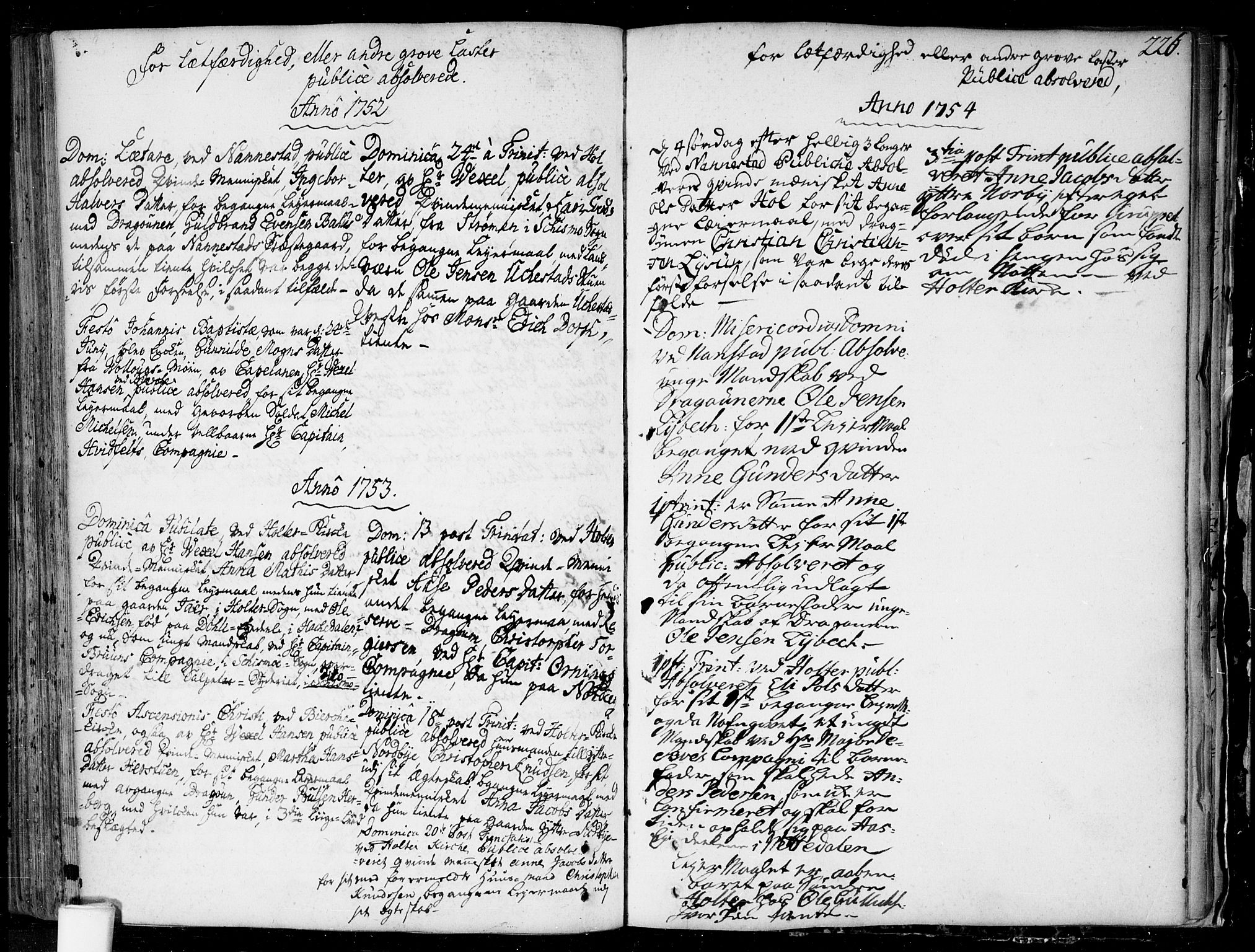 Nannestad prestekontor Kirkebøker, SAO/A-10414a/F/Fa/L0006: Parish register (official) no. I 6, 1739-1754, p. 226