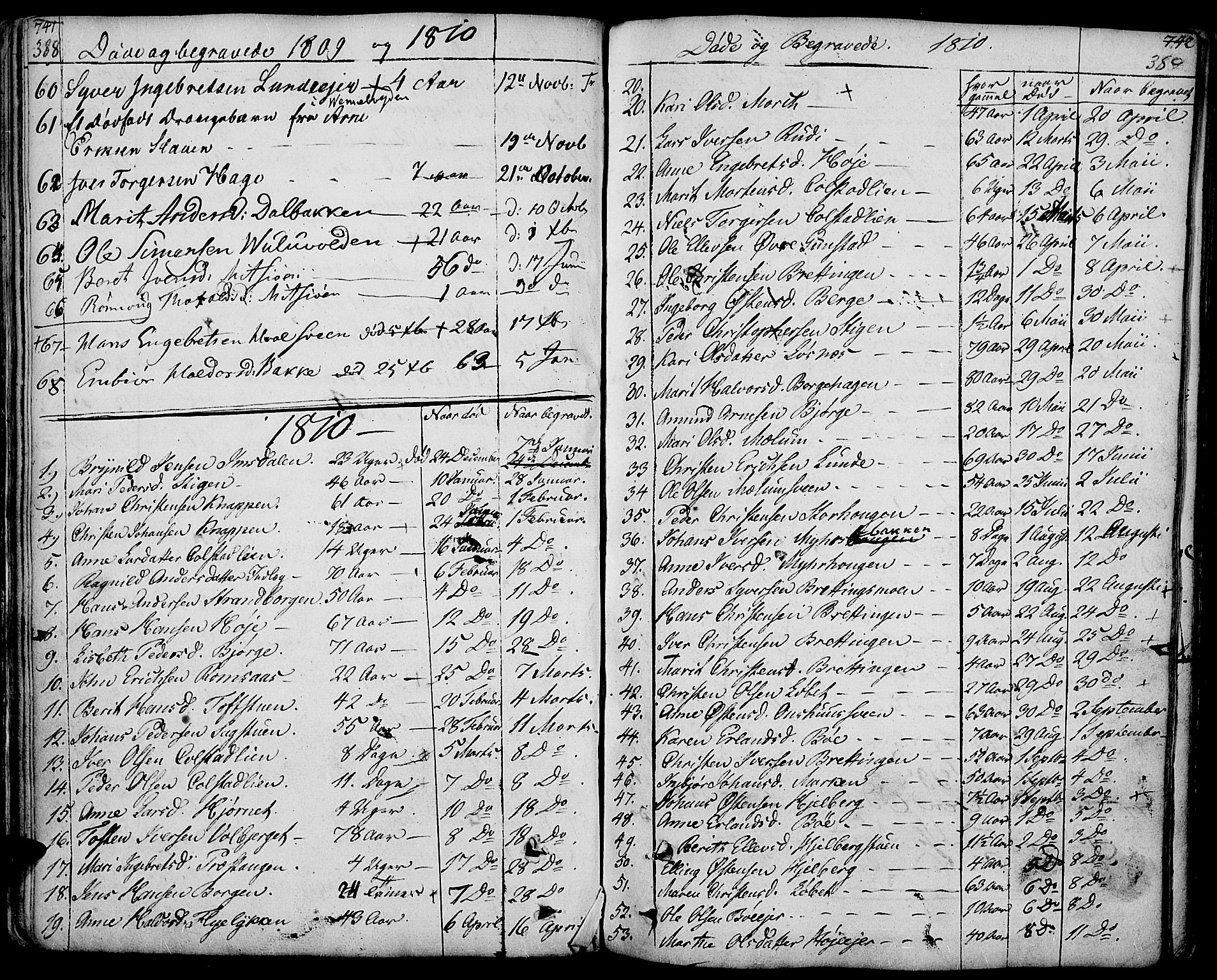 Ringebu prestekontor, SAH/PREST-082/H/Ha/Haa/L0003: Parish register (official) no. 3, 1781-1820, p. 388-389